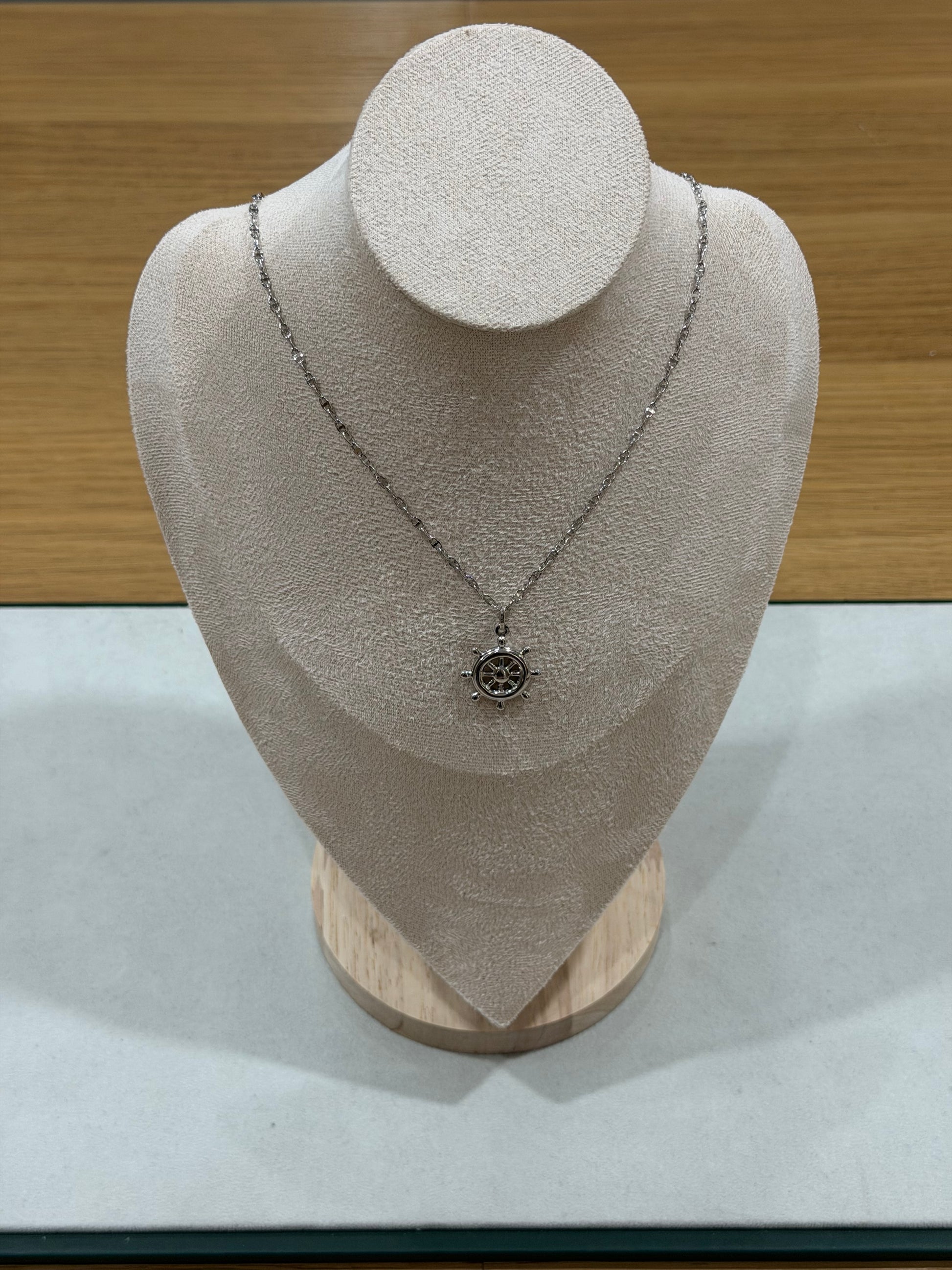 COLLANA ORO 18KT CON CIONDOLO TIMONE