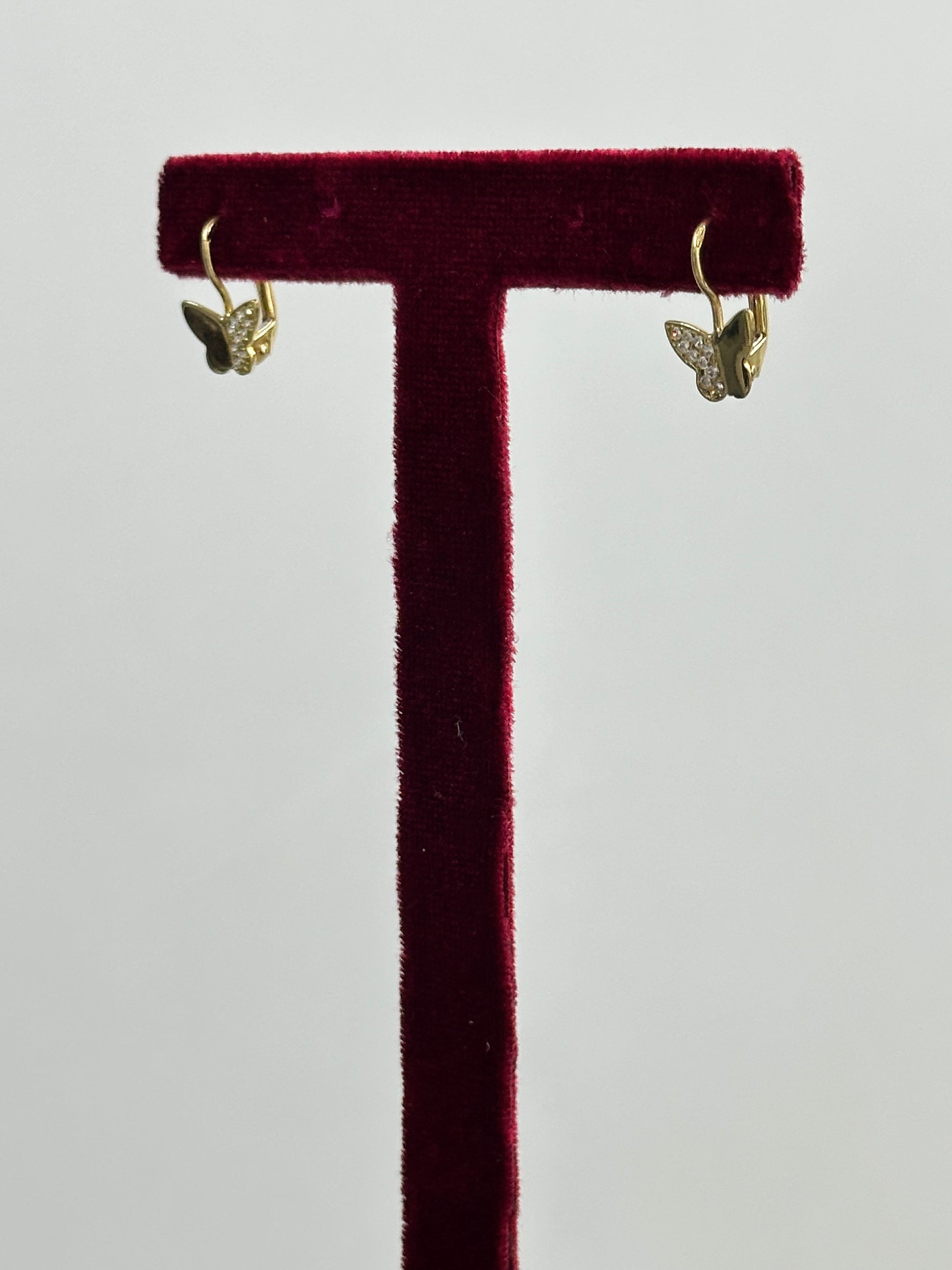CERCHIETTI CON FARFALLA MONACHELLA ORO 18KT