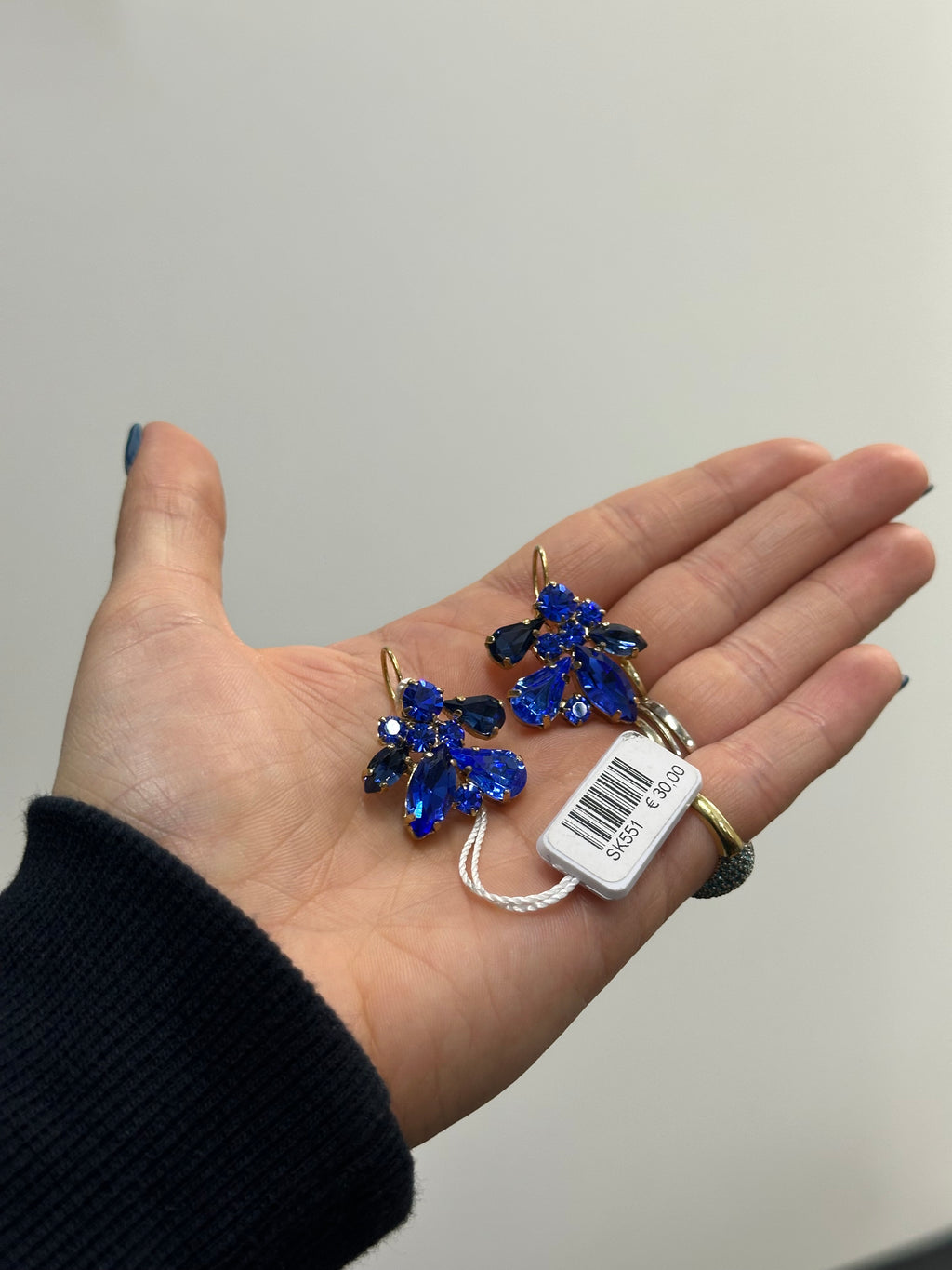 ORECCHINI SAKI PIETRE BLU