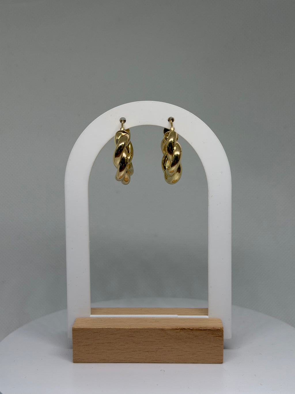 ORECCHINI A CERCHIO TORCHON ARGENTO 925