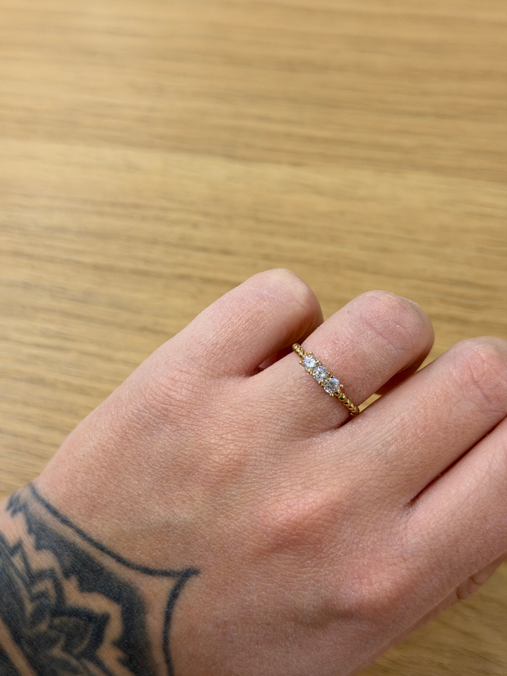 ANELLO TRILOGY ORO 9 CARATI