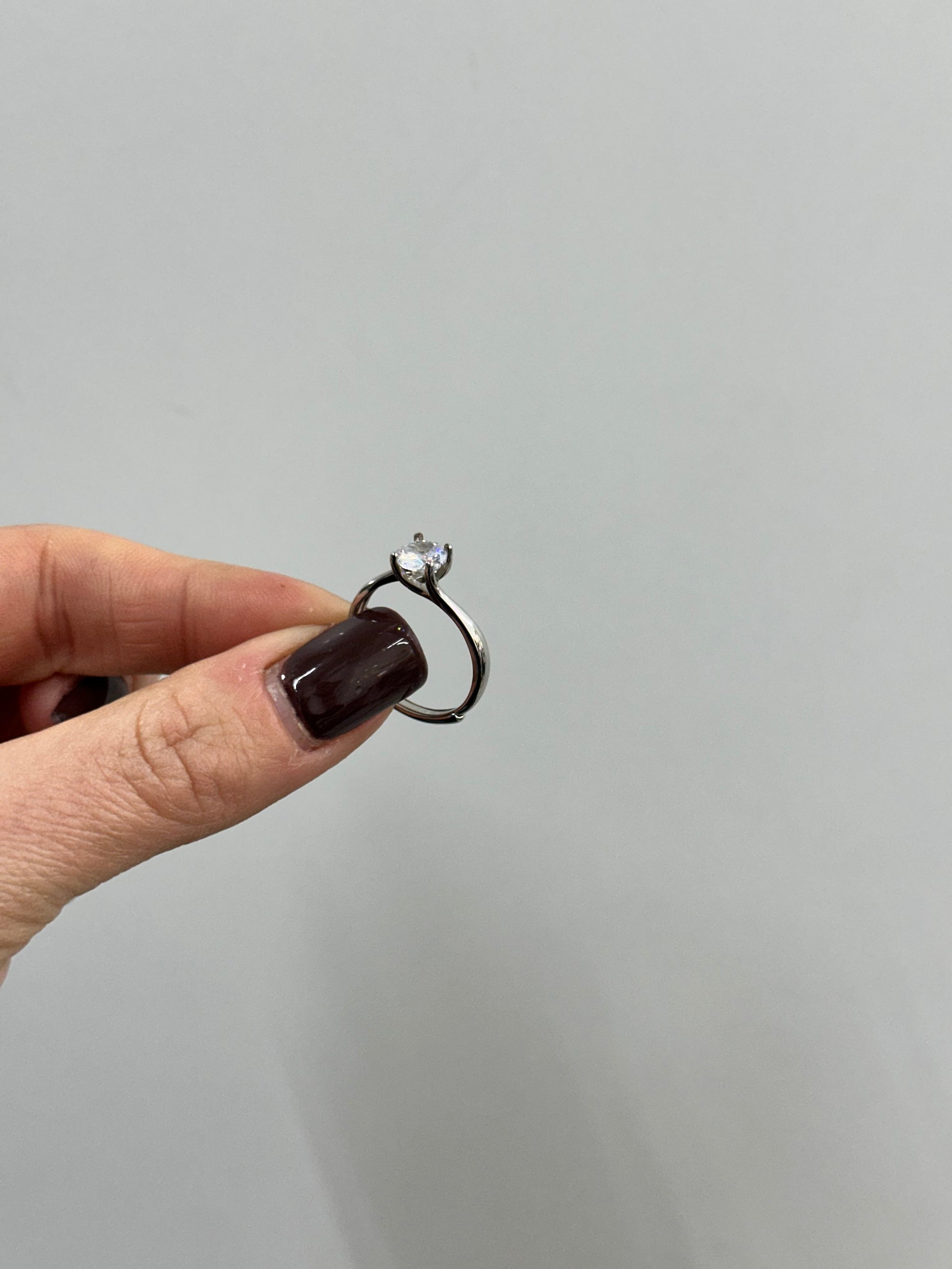 ANELLO SOLITARIO ARGENTO 925