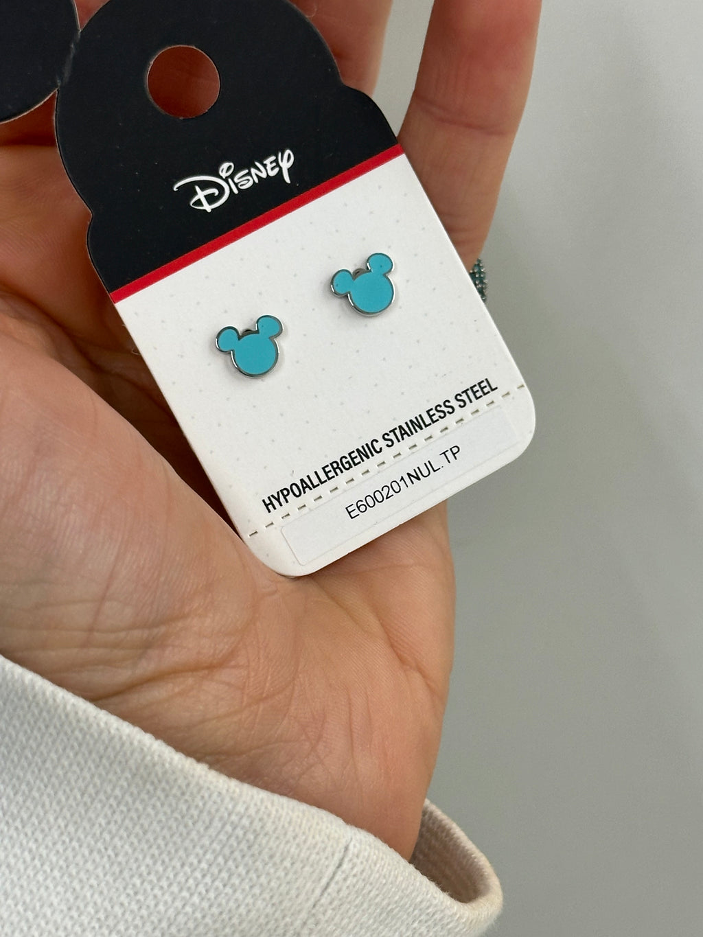 ORECCHINI DISNEY SMALTATI CELESTE