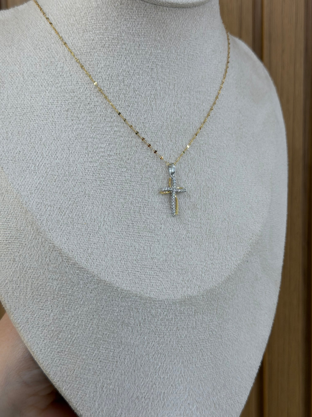 COLLANA ORO 18KT CON CROCE