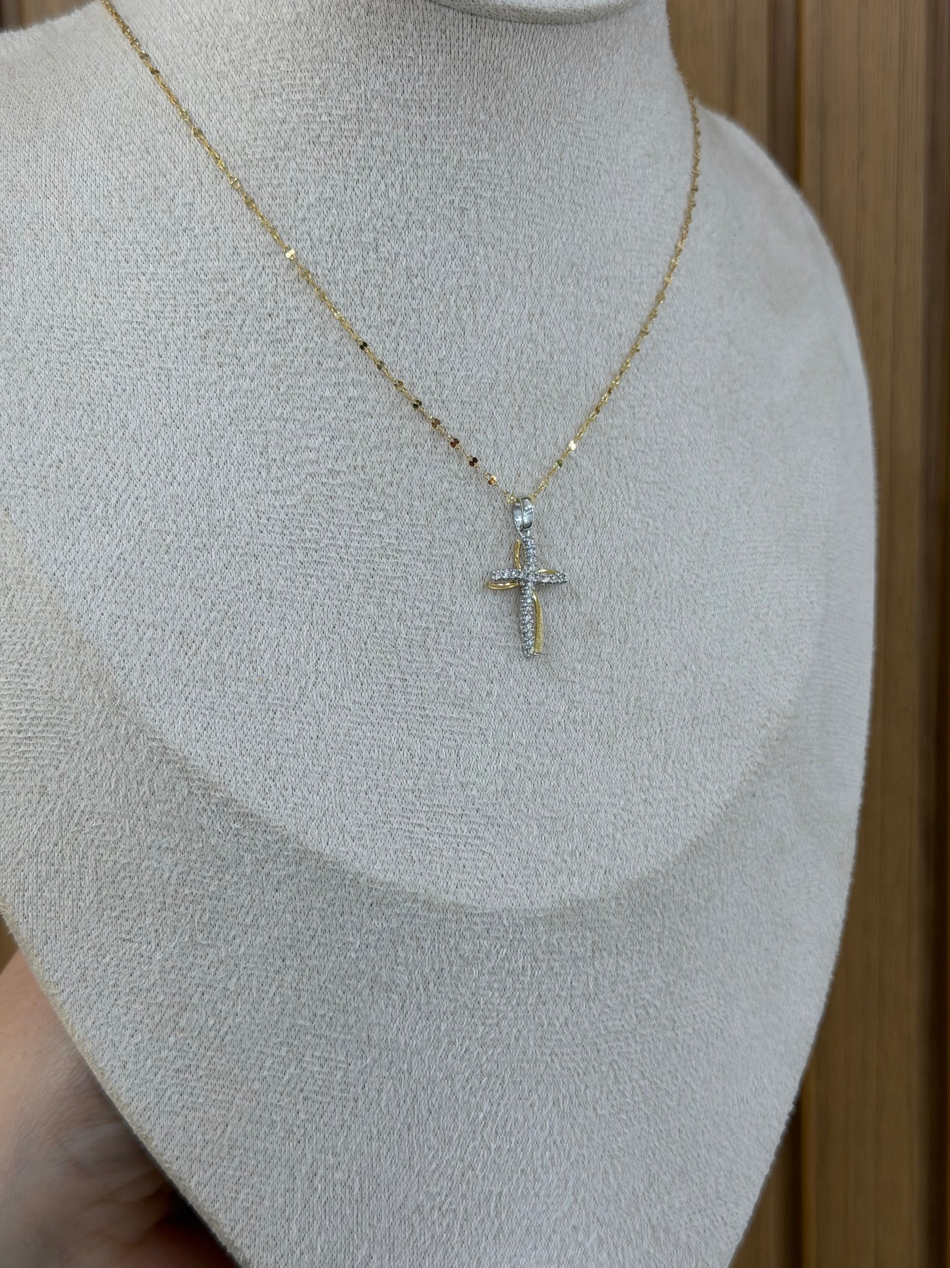 COLLANA ORO 18KT CON CROCE