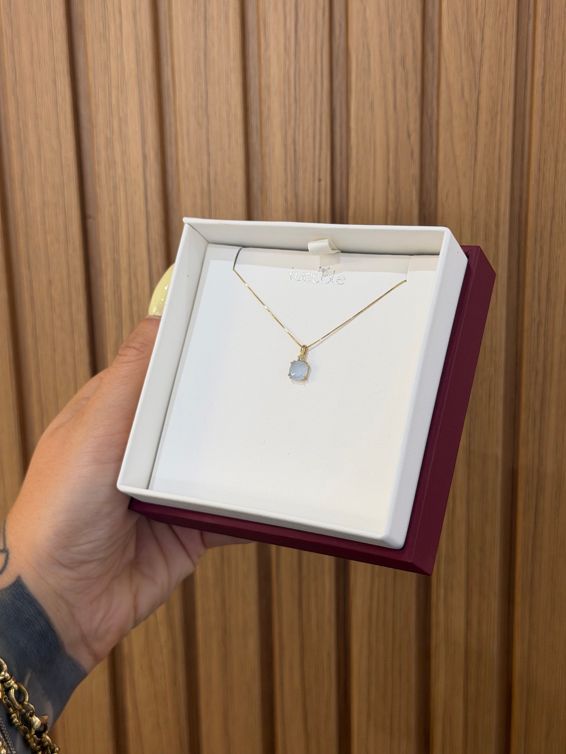 COLLANA LUCCIOLE PIETRA BLU