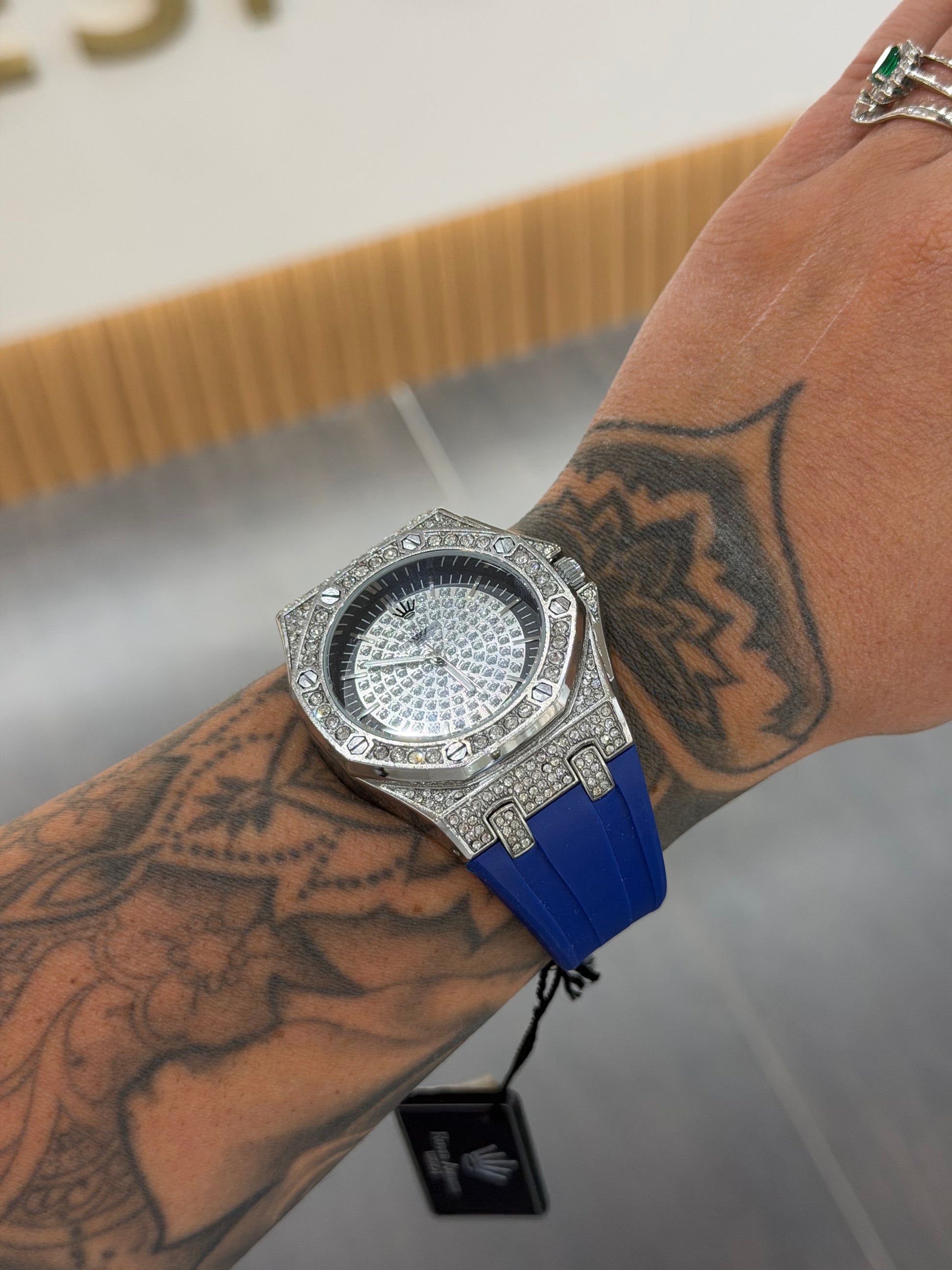 OROLOGIO RAPPER AMERICA BLU