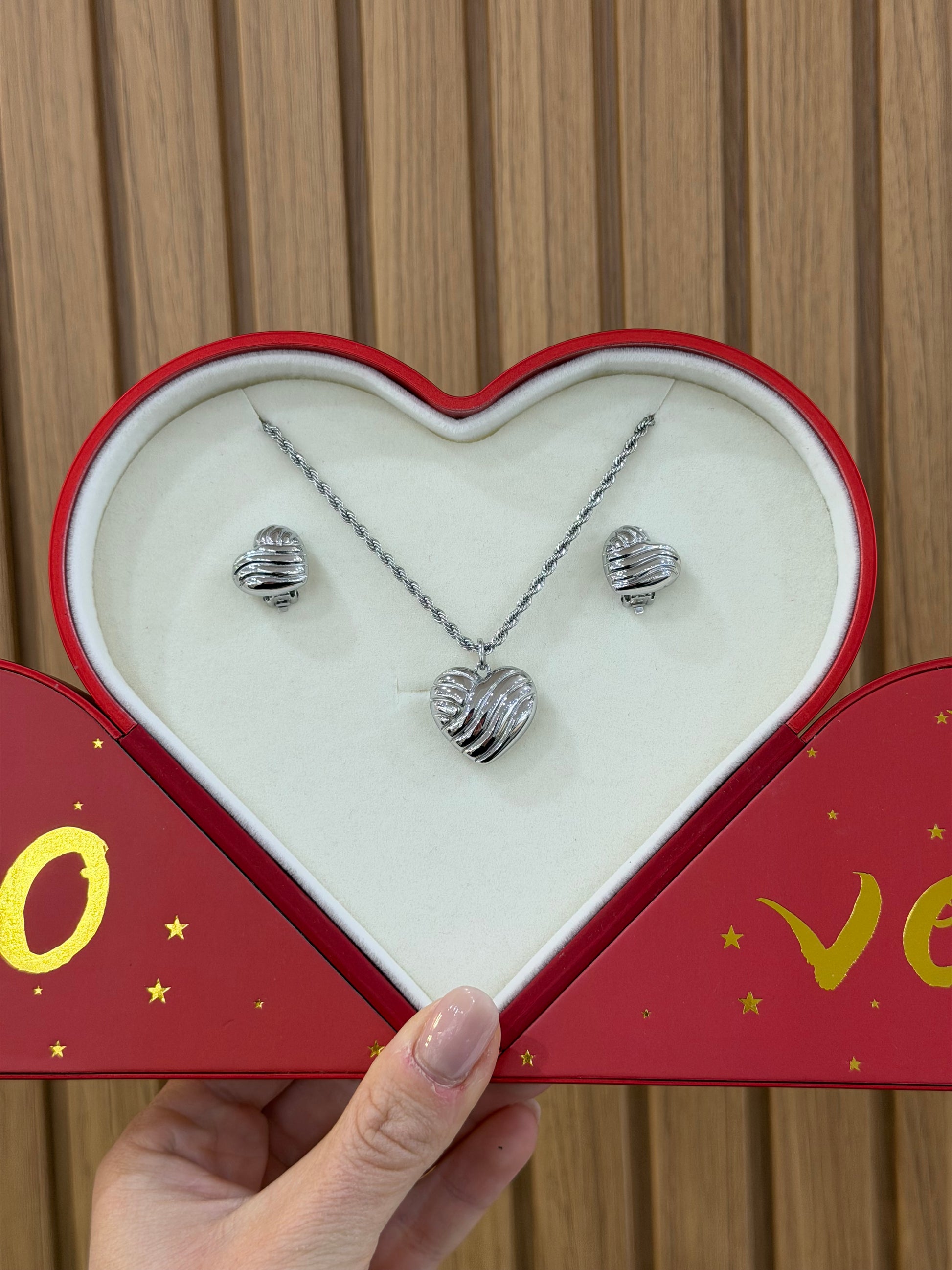 BOX HEART CON COMPLETO MORELLATO ACCIAIO