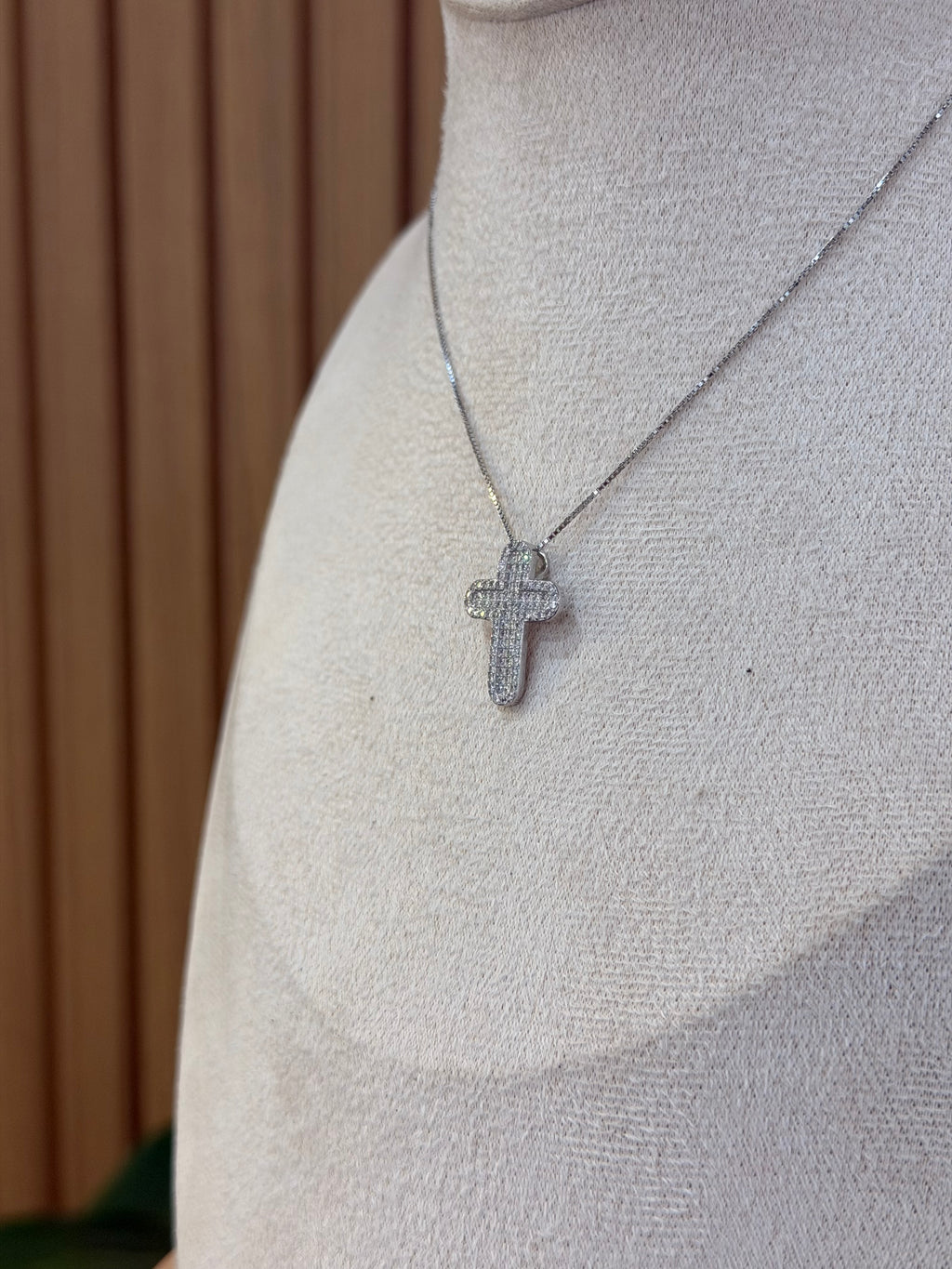COLLANA ARGENTO 925 CROCE CHIC