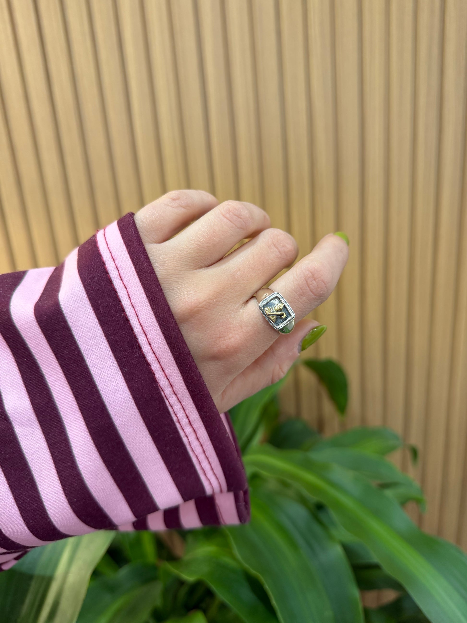 ANELLO SAN GENNARO SQUARE ARGENTO 925