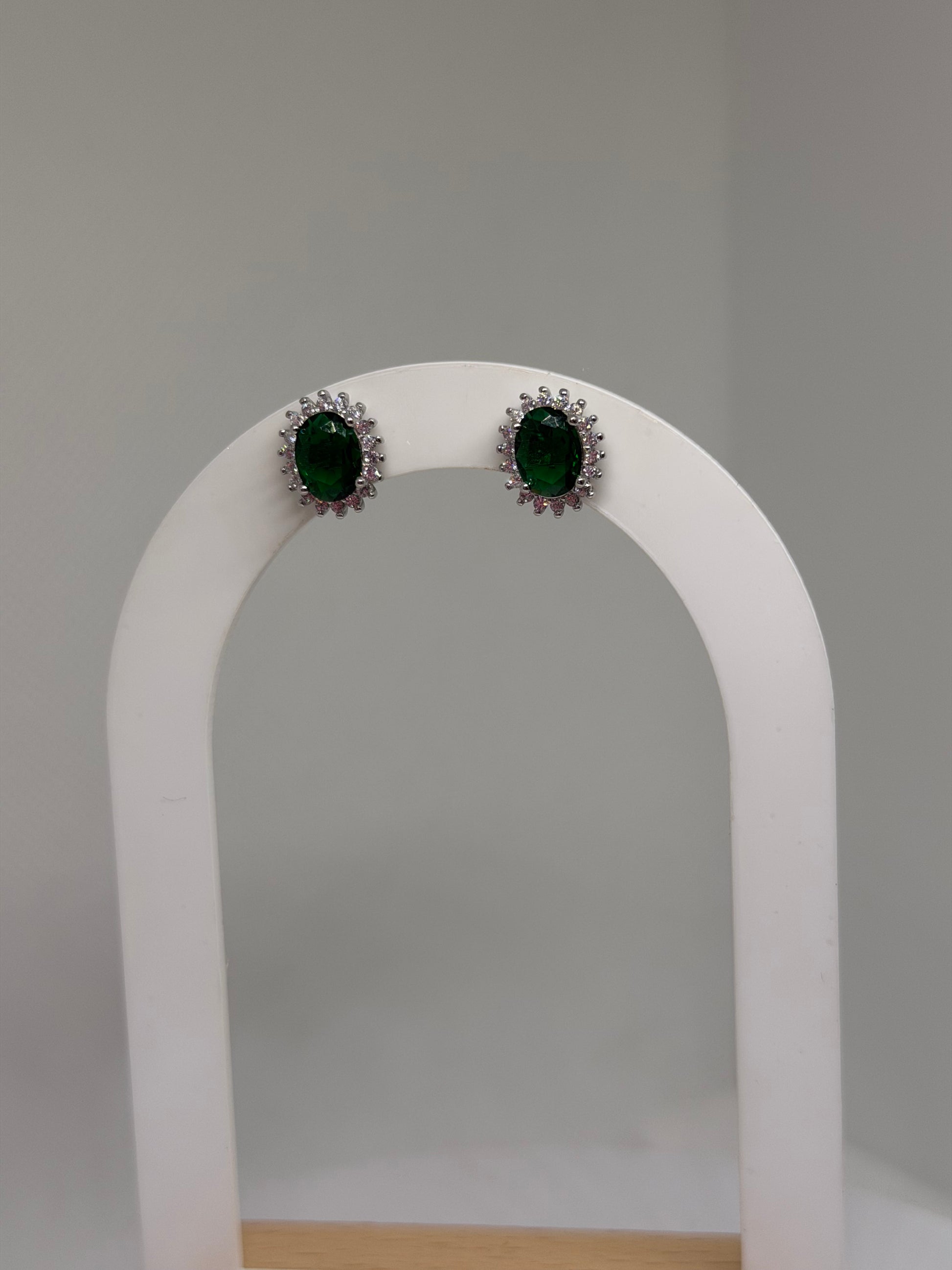 ORECCHINI KATE GREEN ARGENTO 925