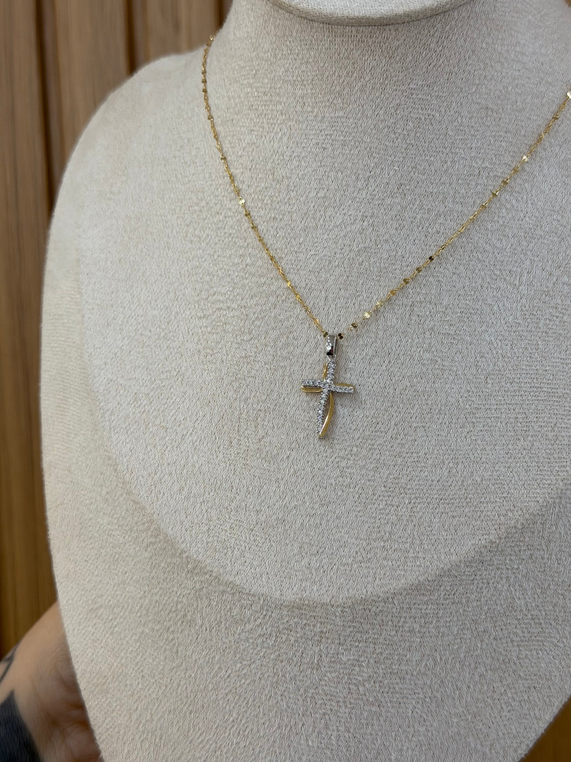 COLLANA ORO 18KT CON CROCE