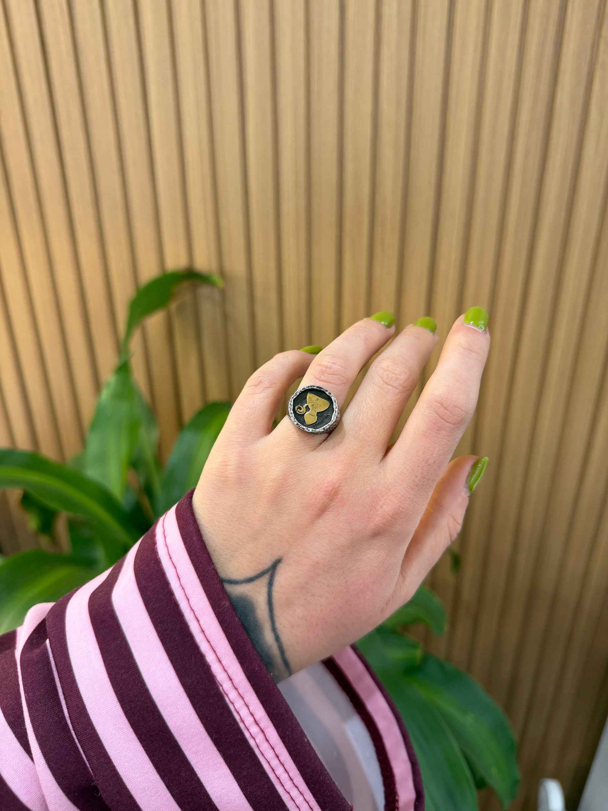 ANELLO SAN GENNARO ARGENTO 925 TONDO GRANDE