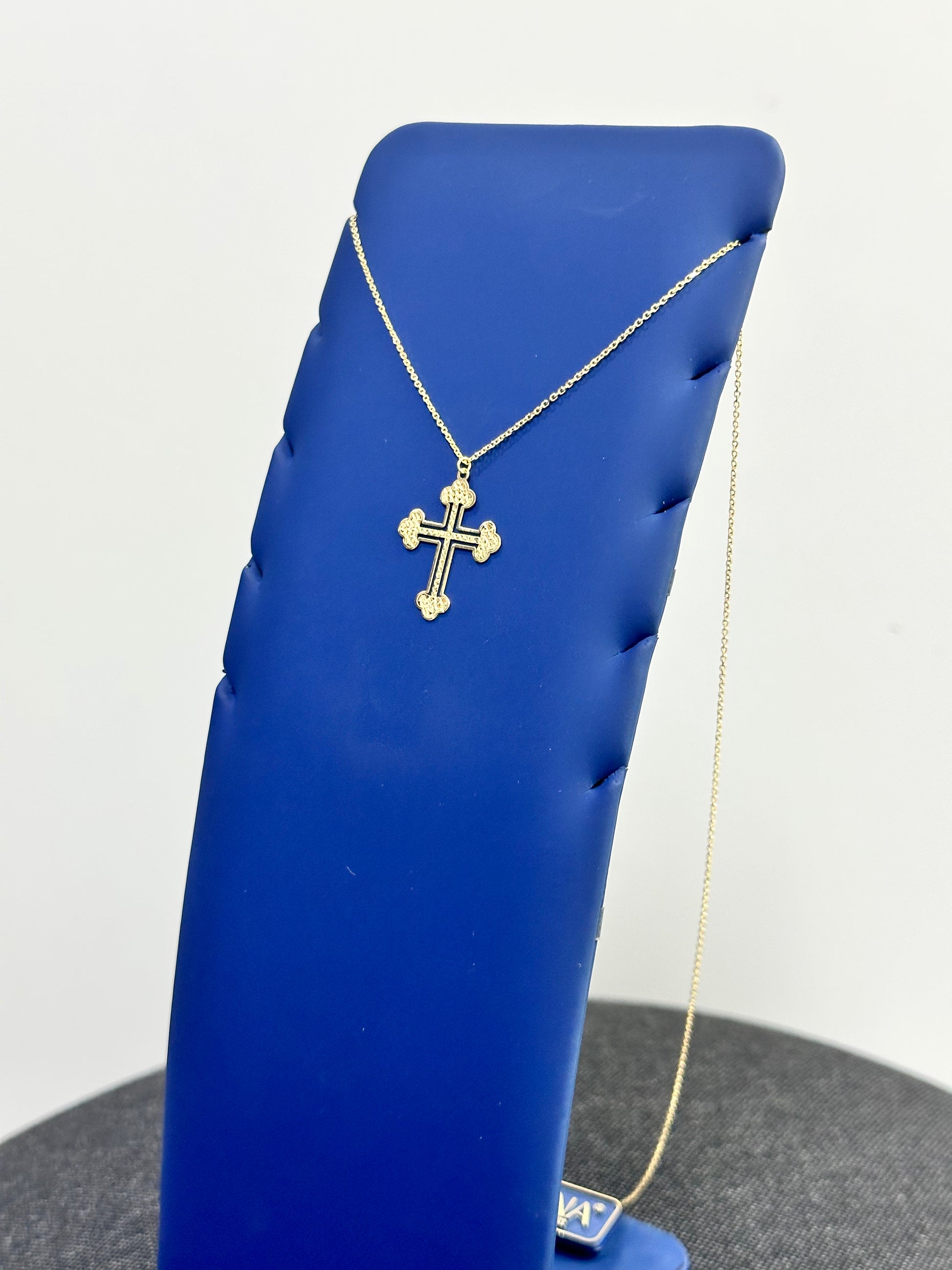 COLLANA CON CROCE ORO 9 CARATI