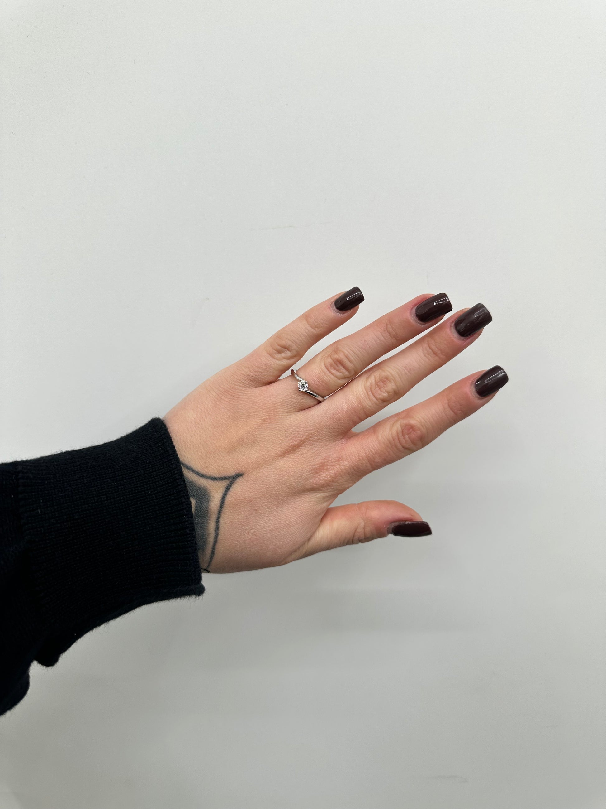 ANELLO SOLITARIO ARGENTO 925