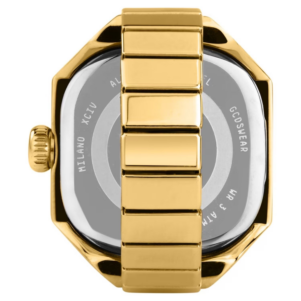 ANELLO GCDS RING O'CLOCK  DORATO