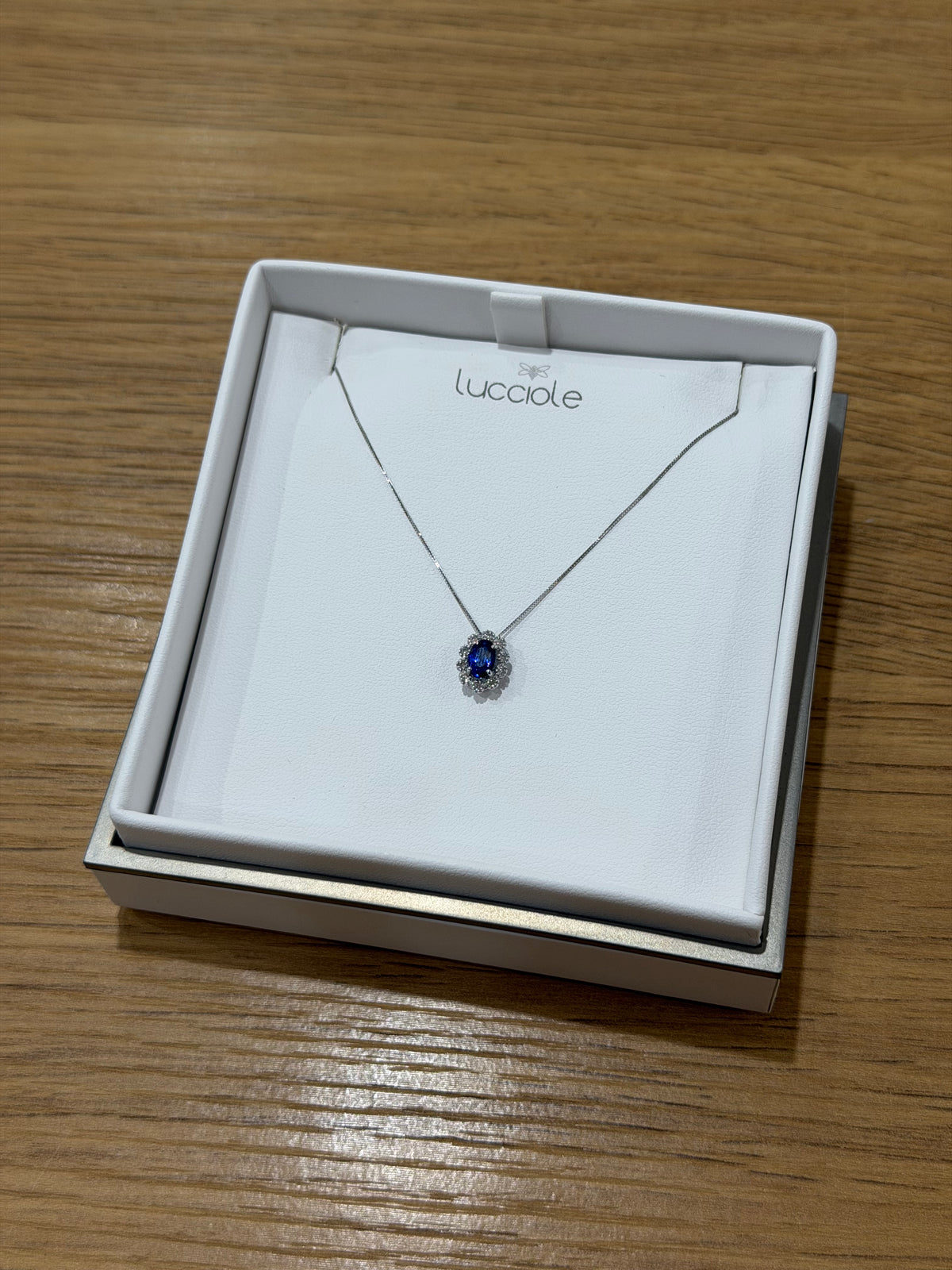 COLLANA KATE ORO 18KT CON DIAMANTI E ZAFFIRO
