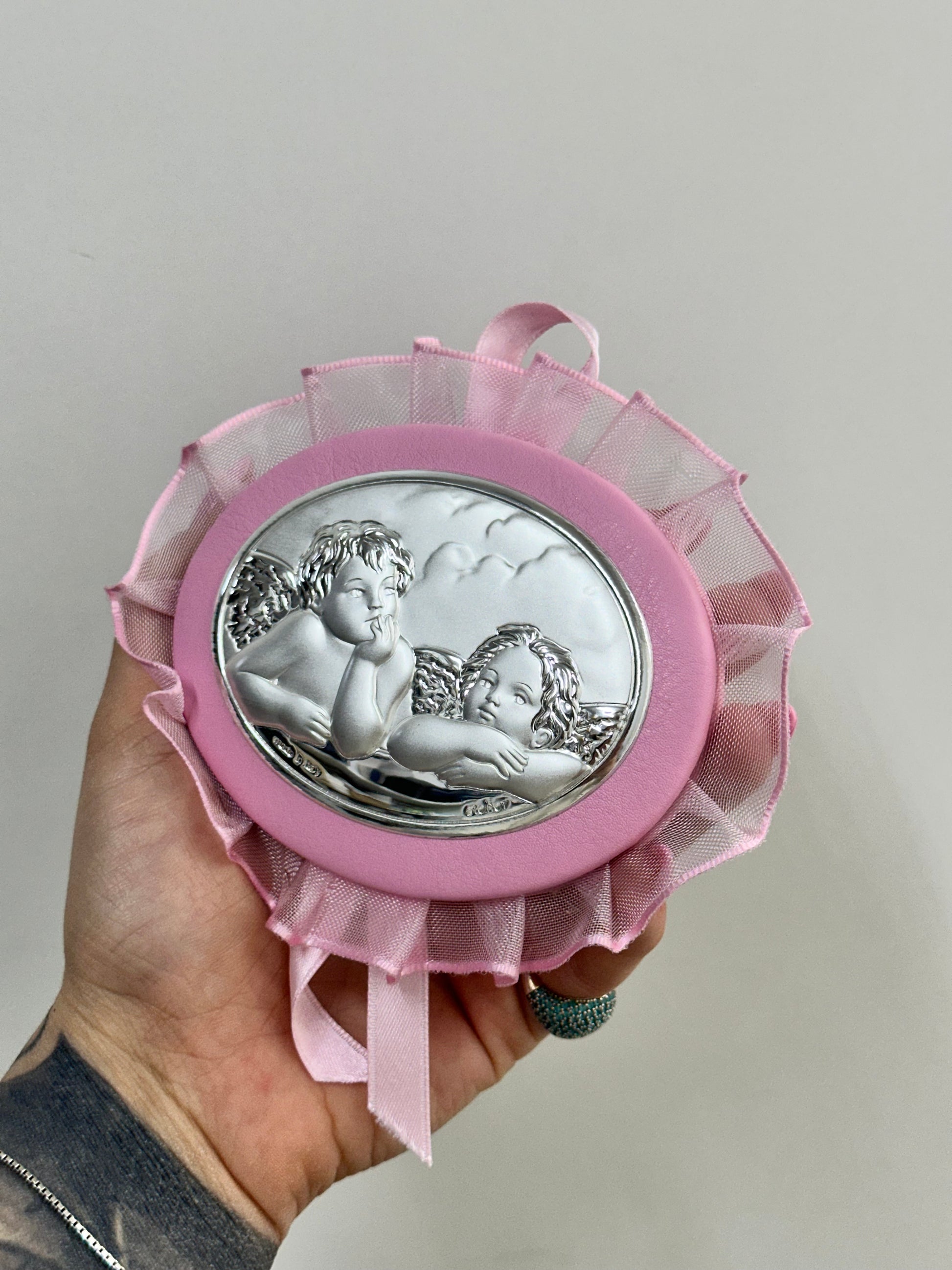 CAPOCULLA ROSA IN ARGENTO 925