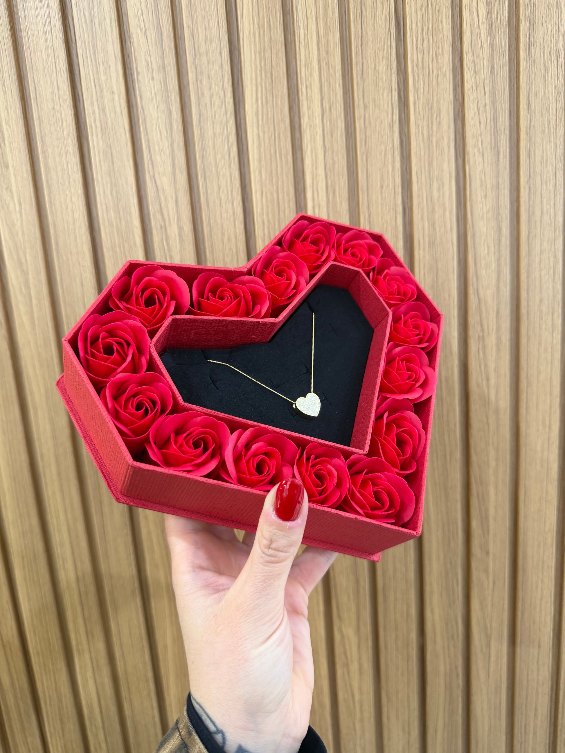 BOX AGAPE CON COLLANA HEART ARGENTO 925