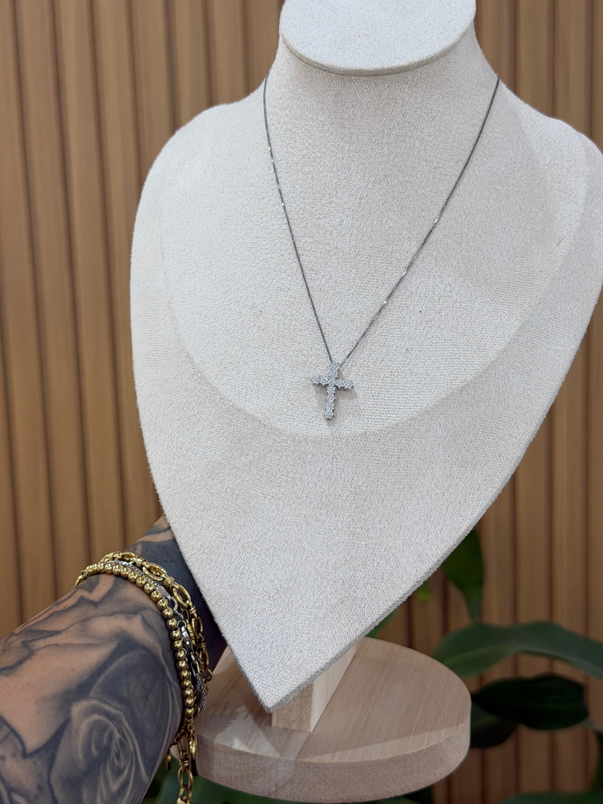 COLLANA ARGENTO 925 CON CROCE FLAWLESS