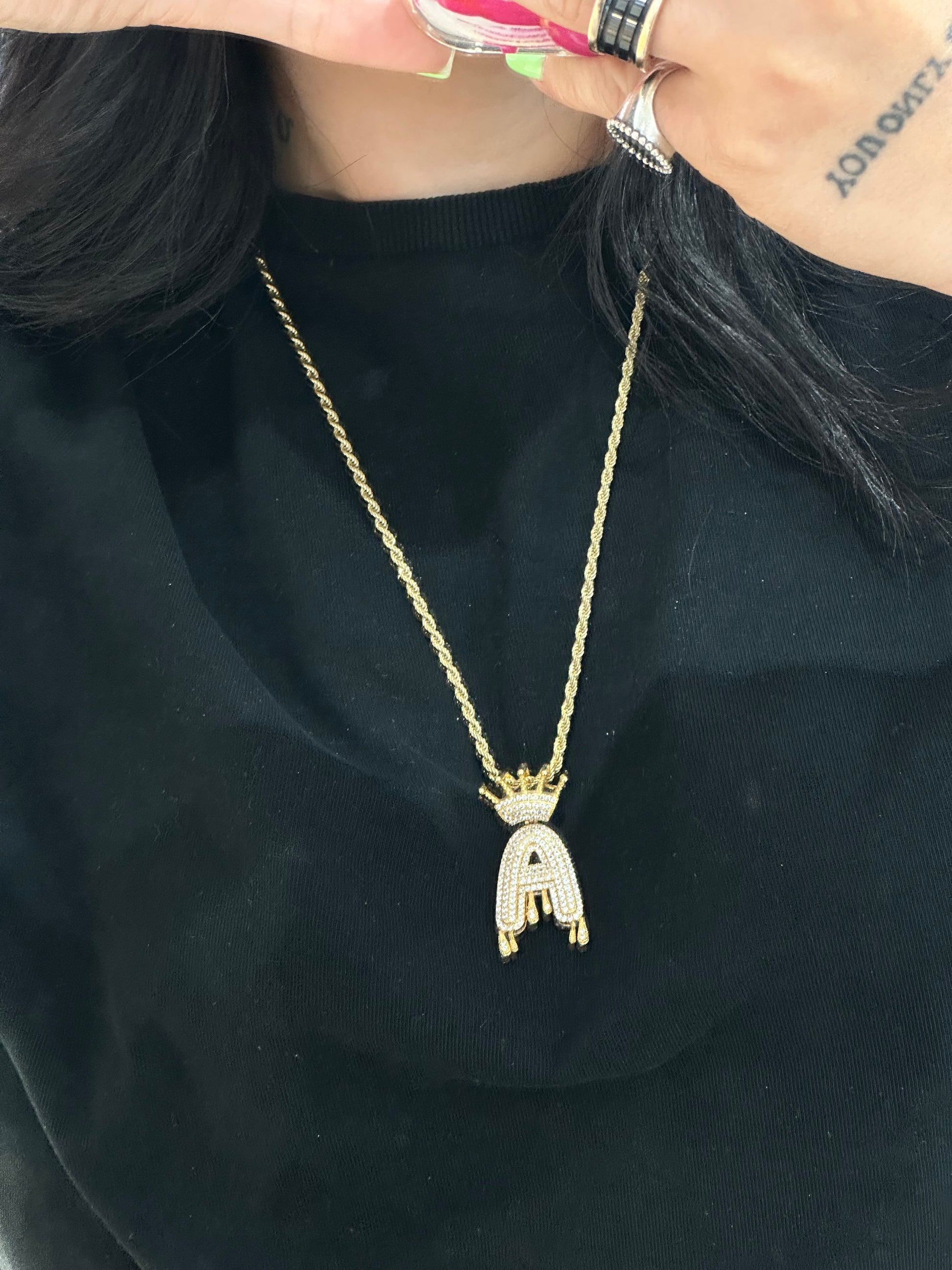 COLLANA INIZIALE DIFFERENT ACCIAIO