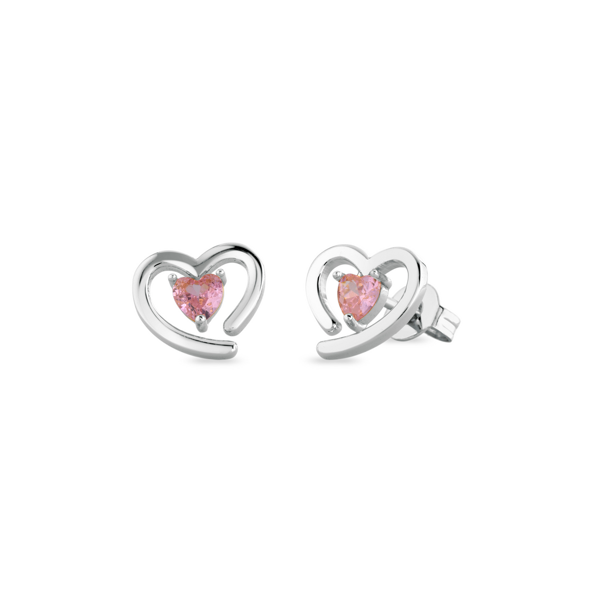 ORECCHINI CUORE CON PIETRA LAURA P