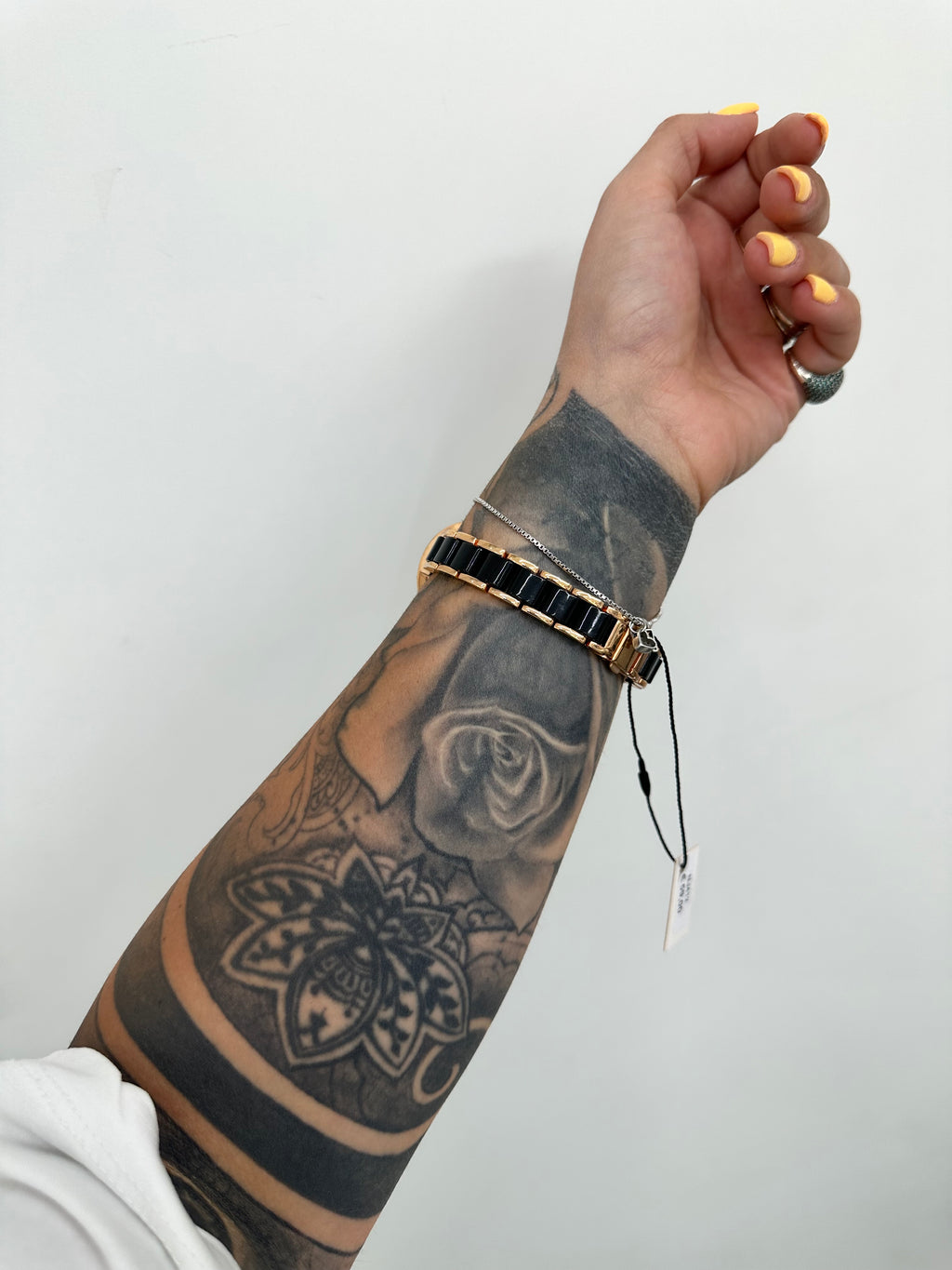 OROLOGIO NAJ-OLEARI NERO E ORO ROSA