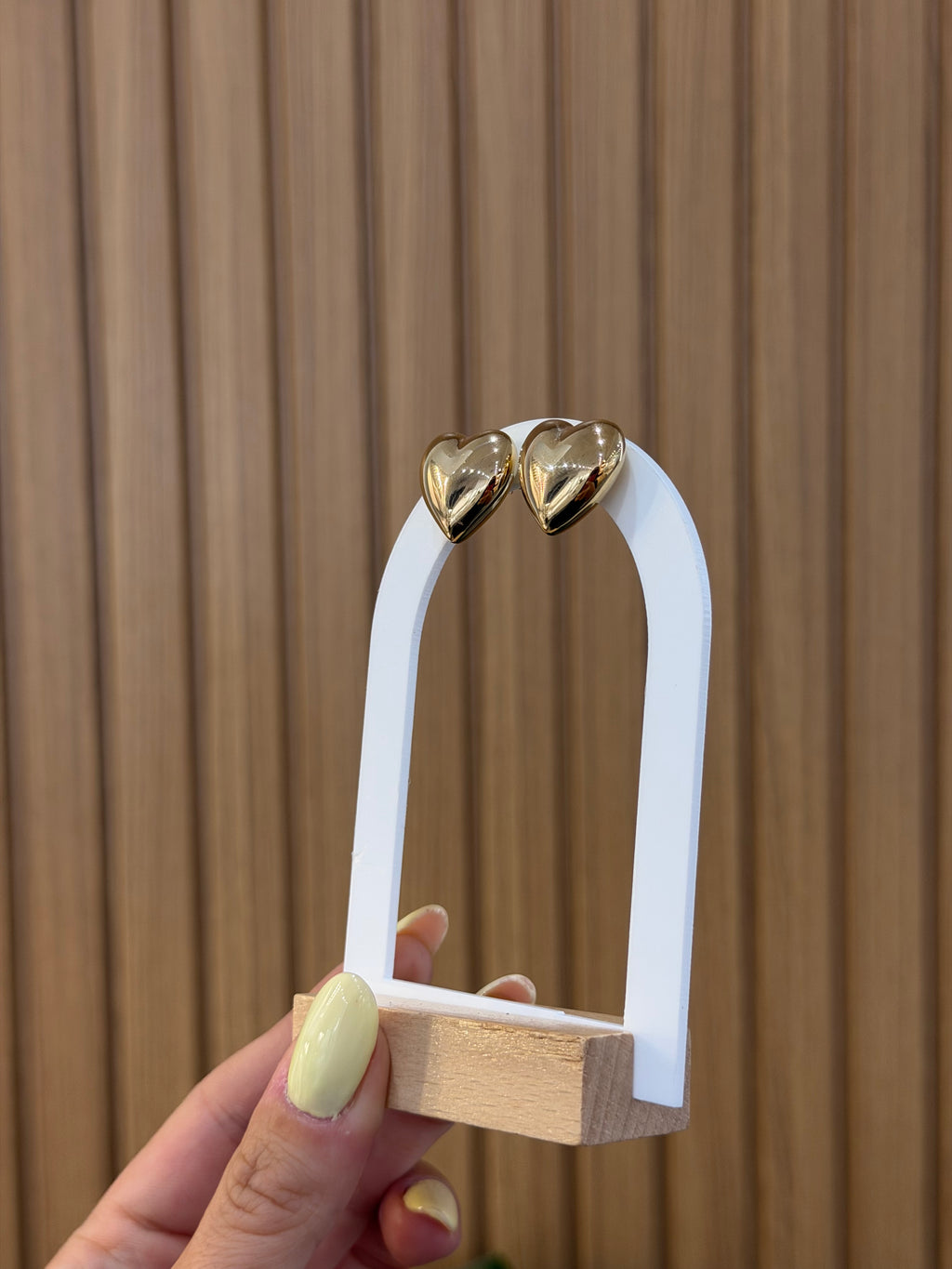 ORECCHINI ORO 18KT CUORI ELETTROFORMATI