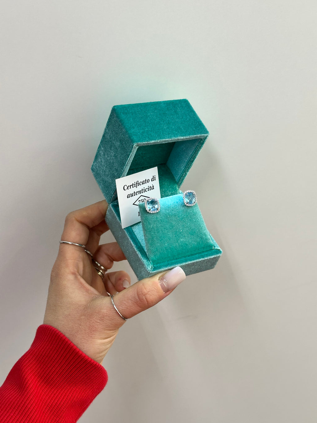 ORECCHINI ORO 18KT CON ZIRCONI