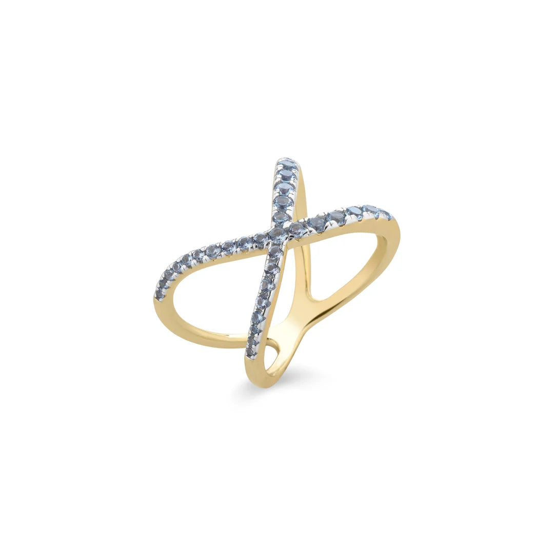 ANELLO INTRECCIO SKY BLU LAURA P