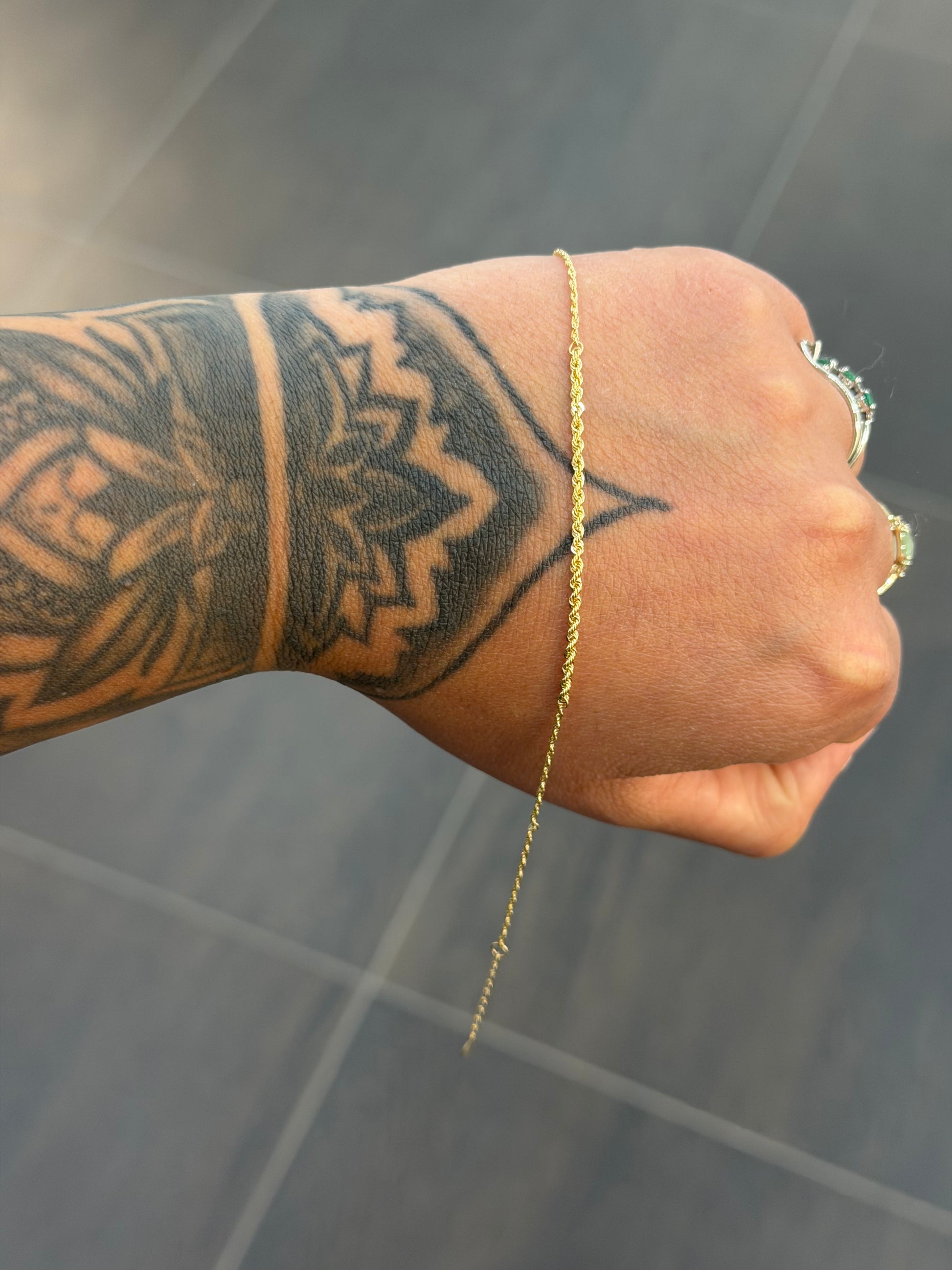 BRACCIALE ORO 18KT LASER CENTRALE