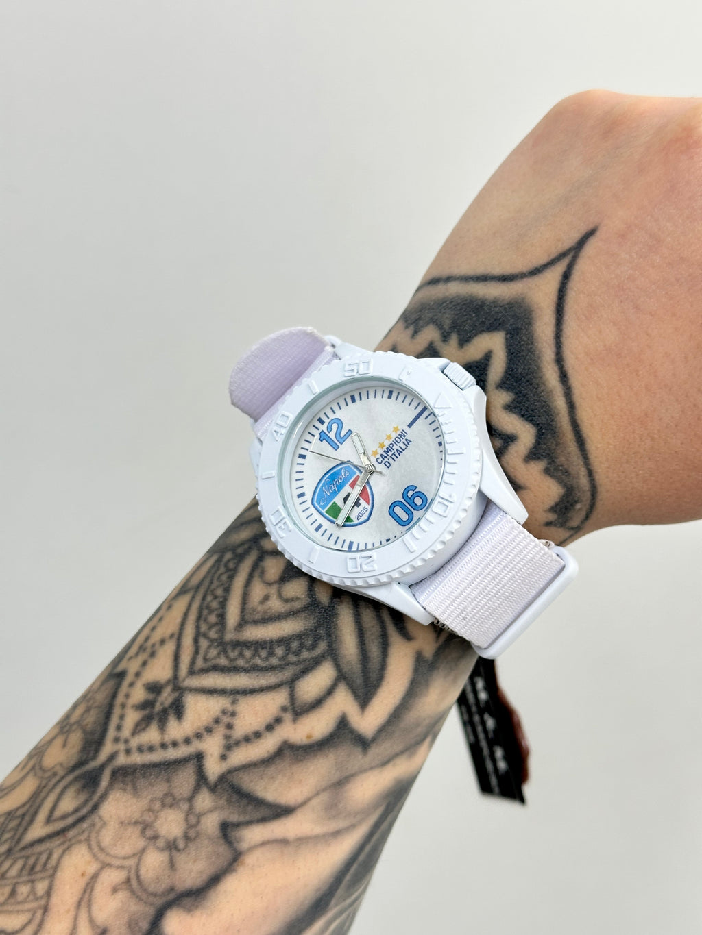 OROLOGIO NAPOLI CAMPIONE TOTAL WHITE