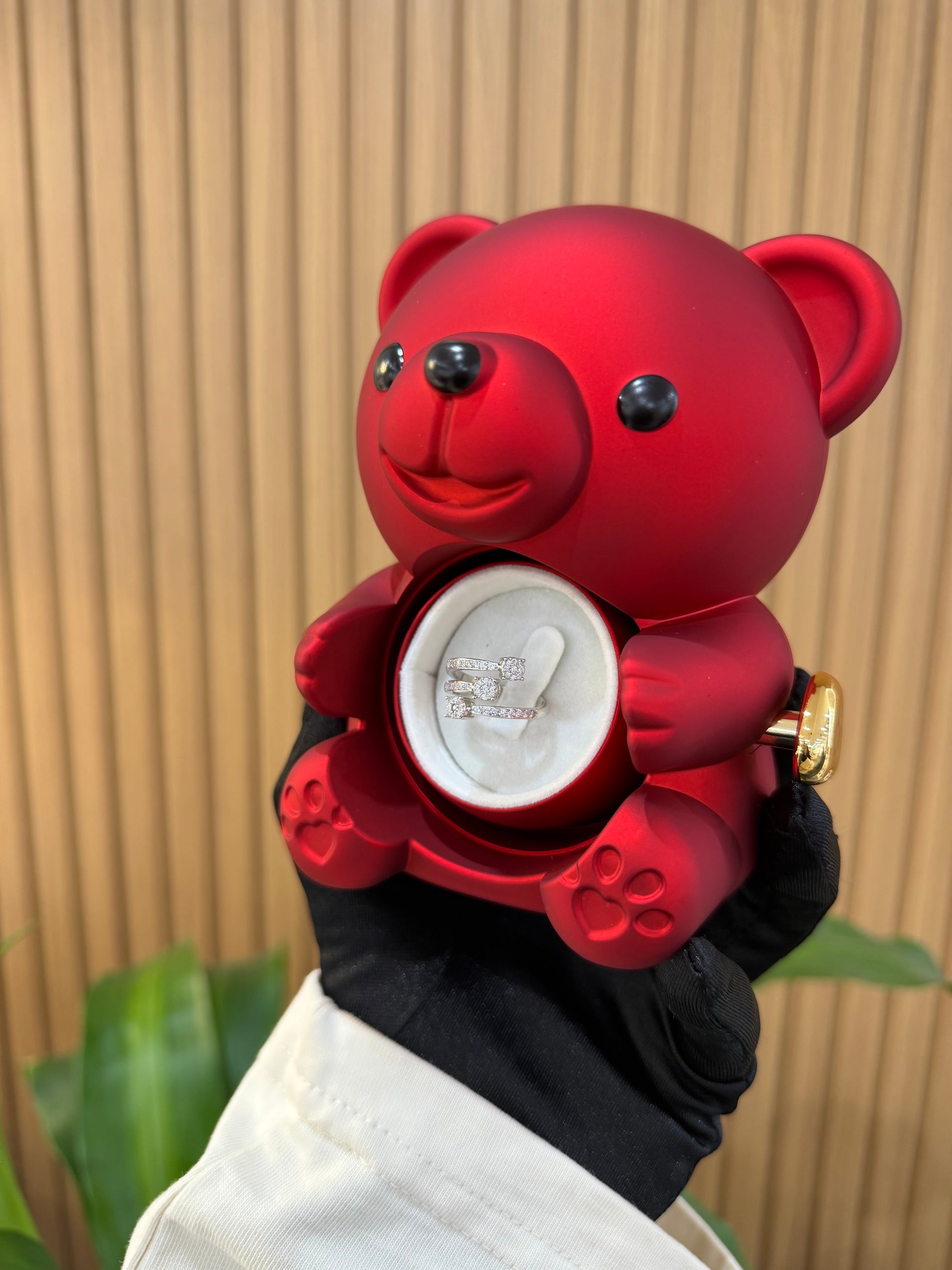 BOX MINI TEDDY CON ANELLO TRILOGY VAIANA ARGENTO 925