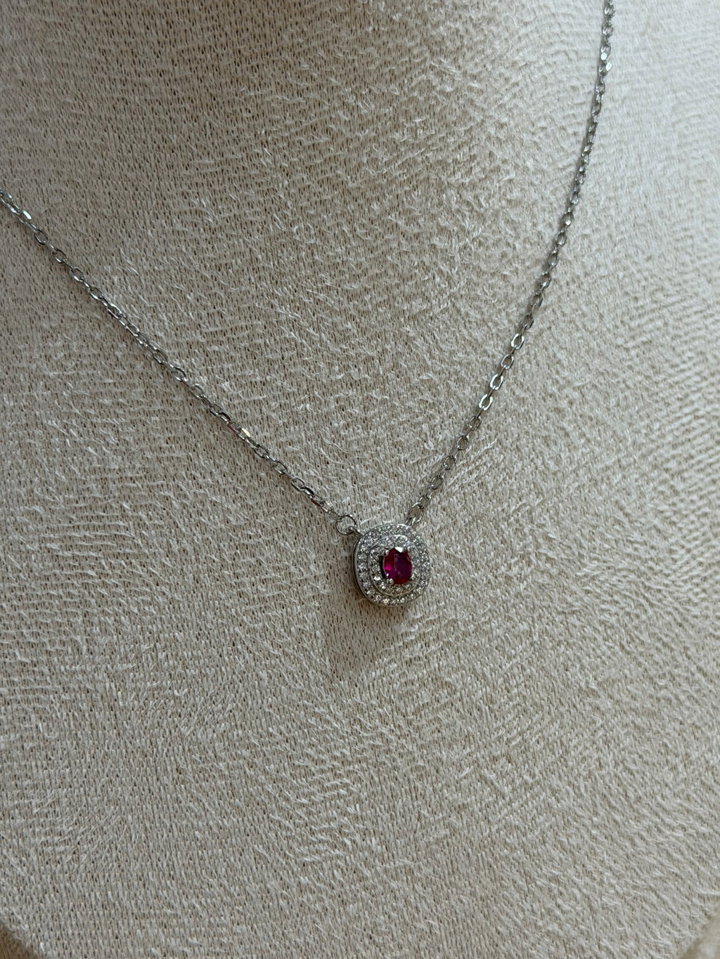 COLLANA PUNTO LUCE MEIRA RED ARGENTO 925