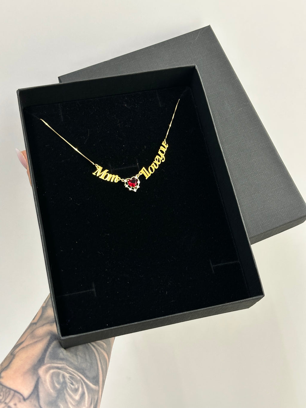 COLLANA MOM I LOVE YOU ARGENTO 925