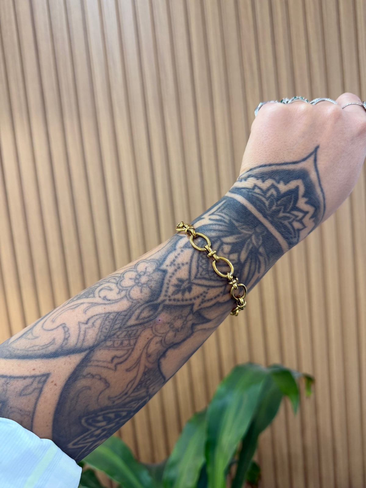 BRACCIALE PENELOPE ACCIAIO CON DORATURA