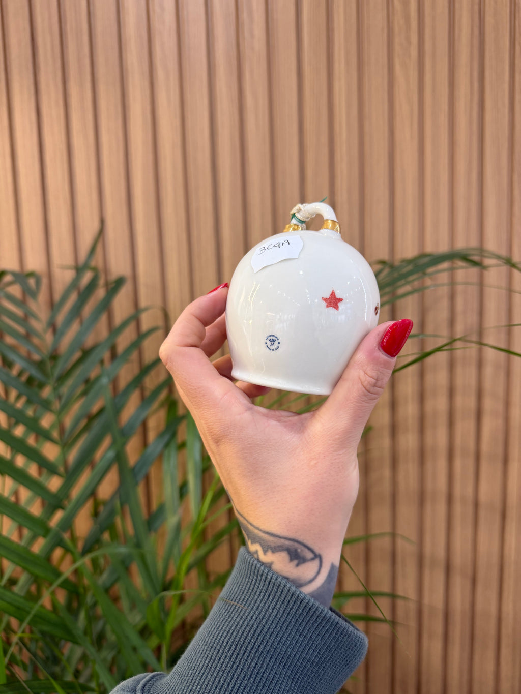 CAMPANELLA INFINITA FELICITÀ CERAMICA DI CAPODIMONTE