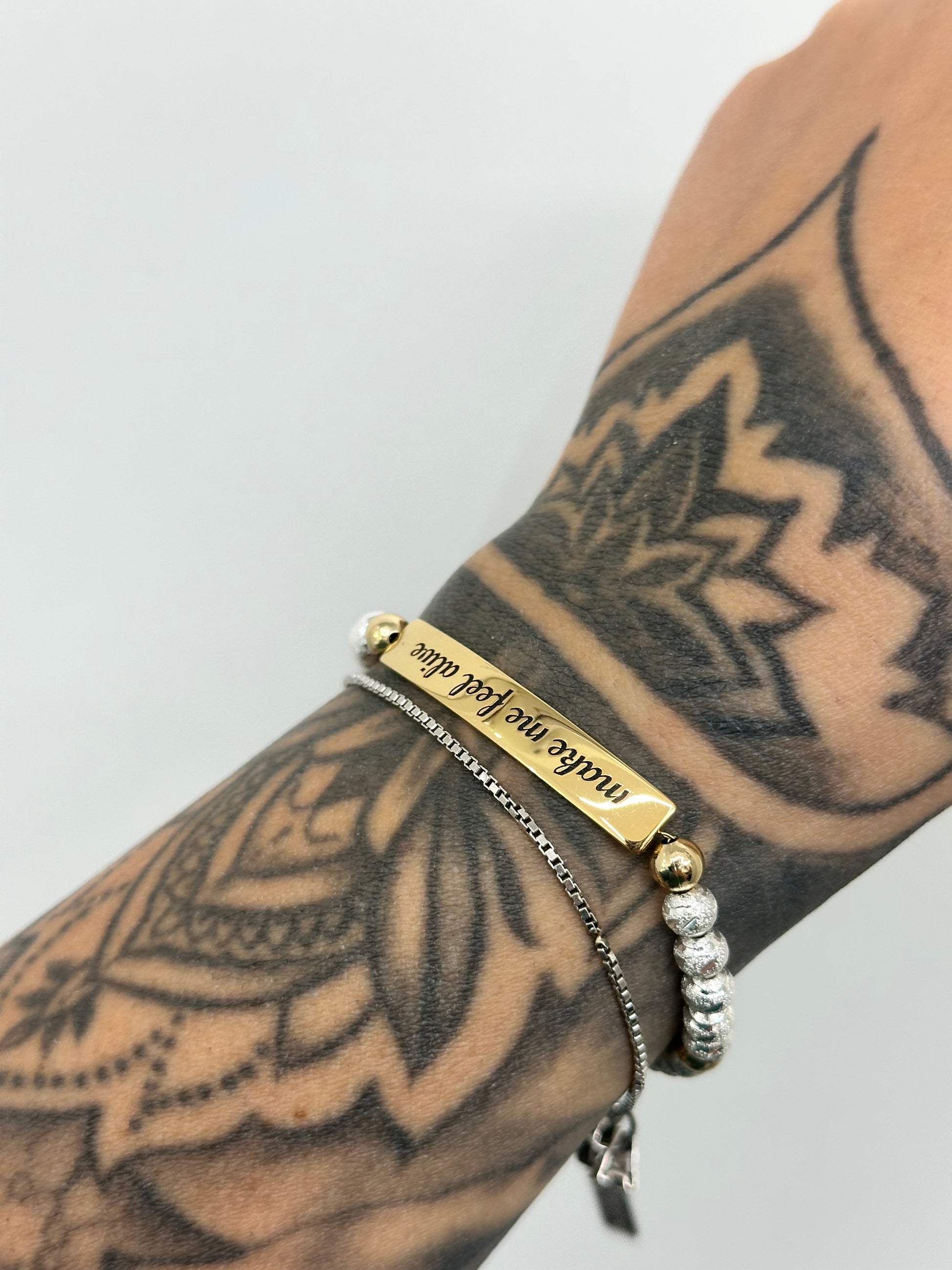 BRACCIALE DEDICATION MAKE ME FEEL ALIVE