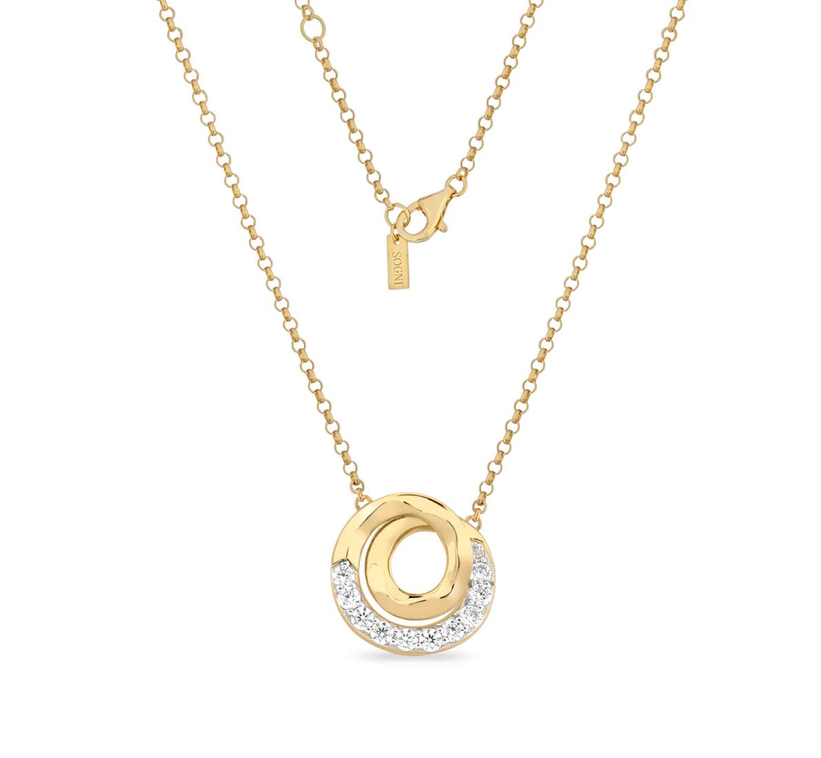 COLLANA IN ARGENTO DORATO SOGNI