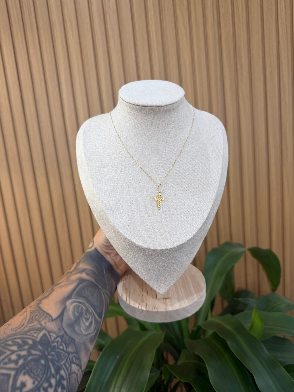 COLLANA CON CROCE ORO 18KT