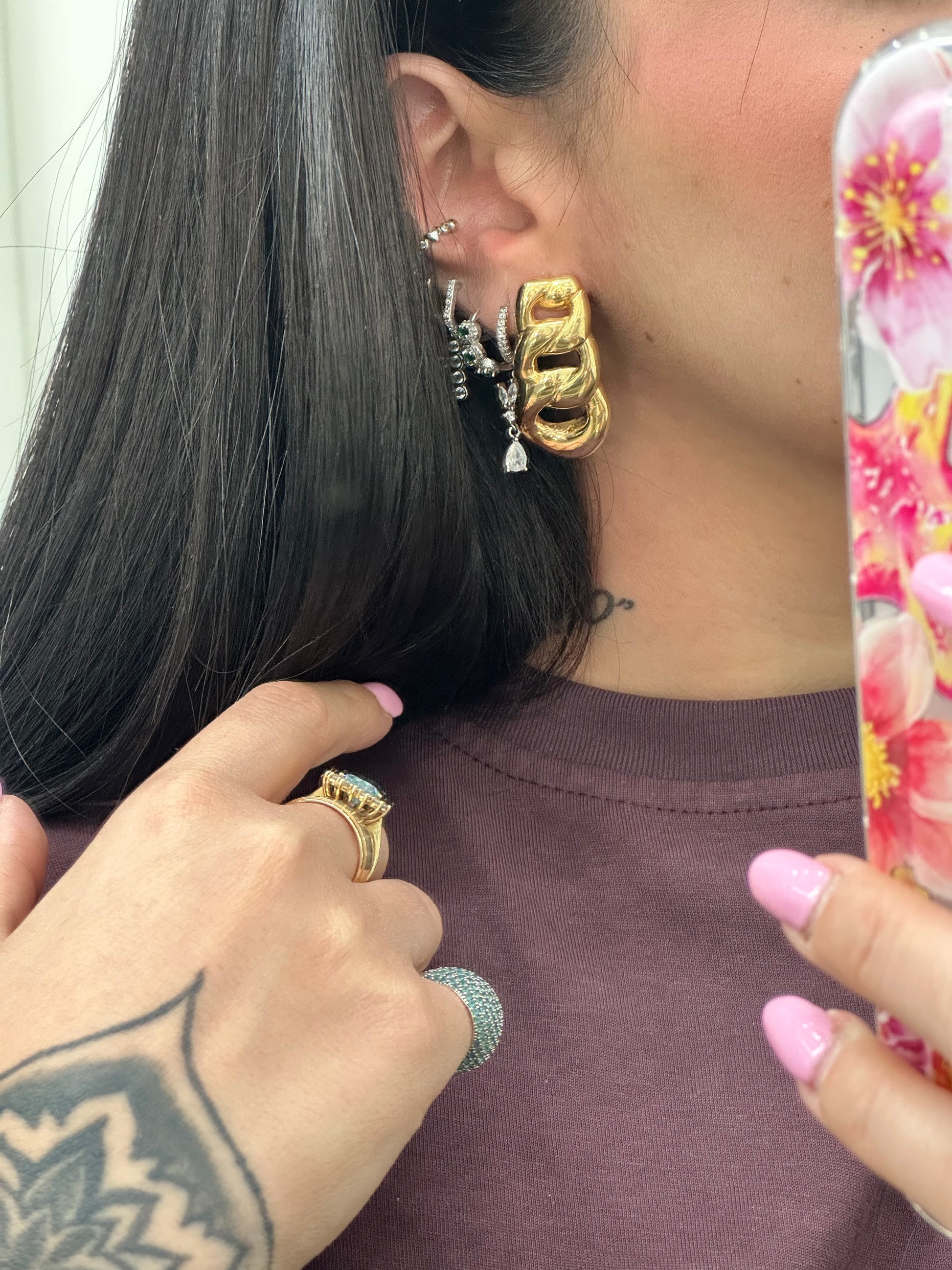 ORECCHINI GRUMETTA ELETTROFORMATI ARGENTO 925