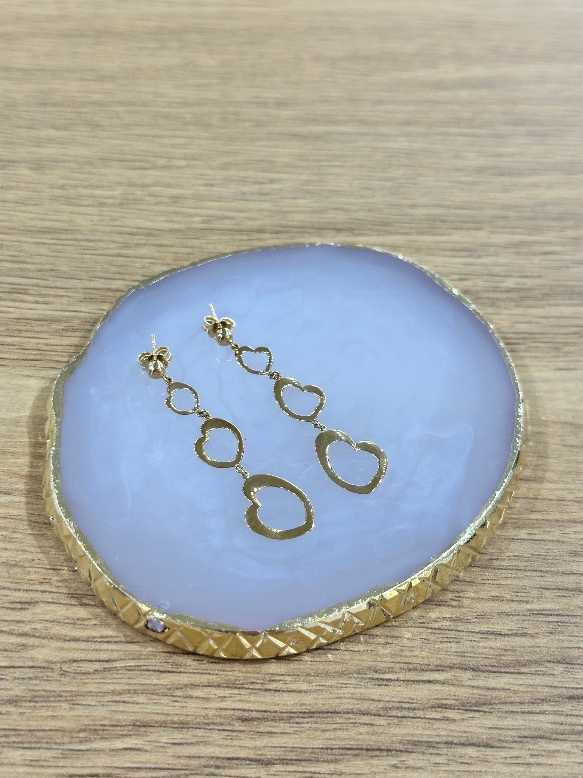 ORECCHINI CUORE ORO 18KT