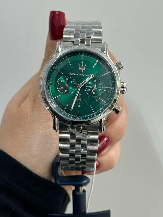 OROLOGIO MASERATI EPOCA CHR GREEN