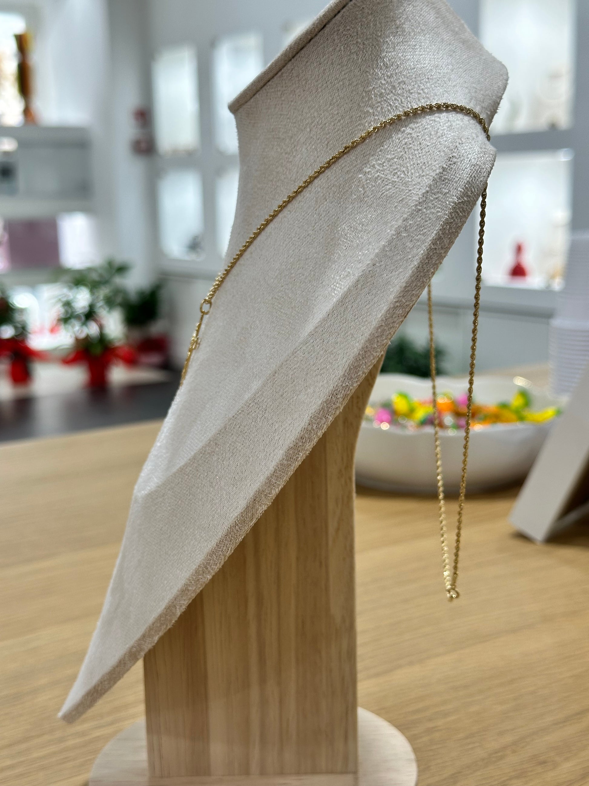 COLLANA LASER ORO 18KT CON CROCE