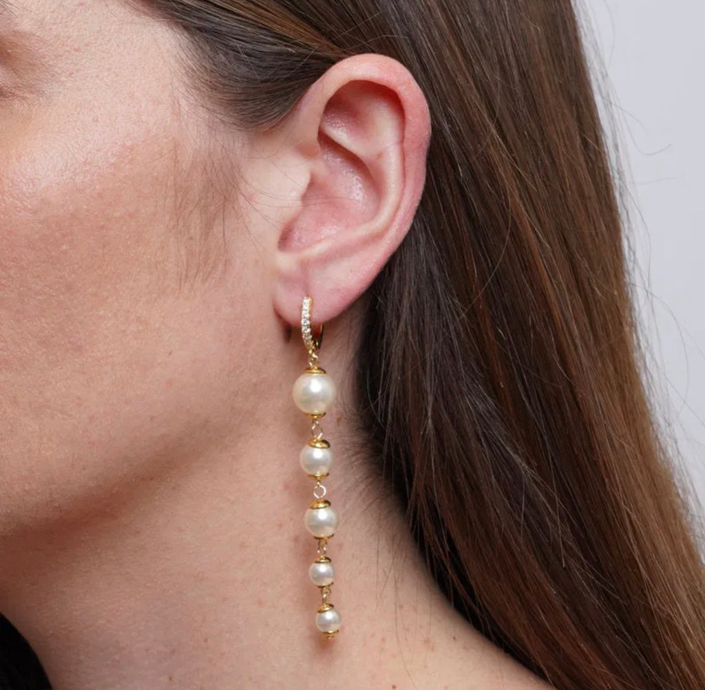 ORECCHINI AMO VENEZIA PERLE CON CRISTALLI