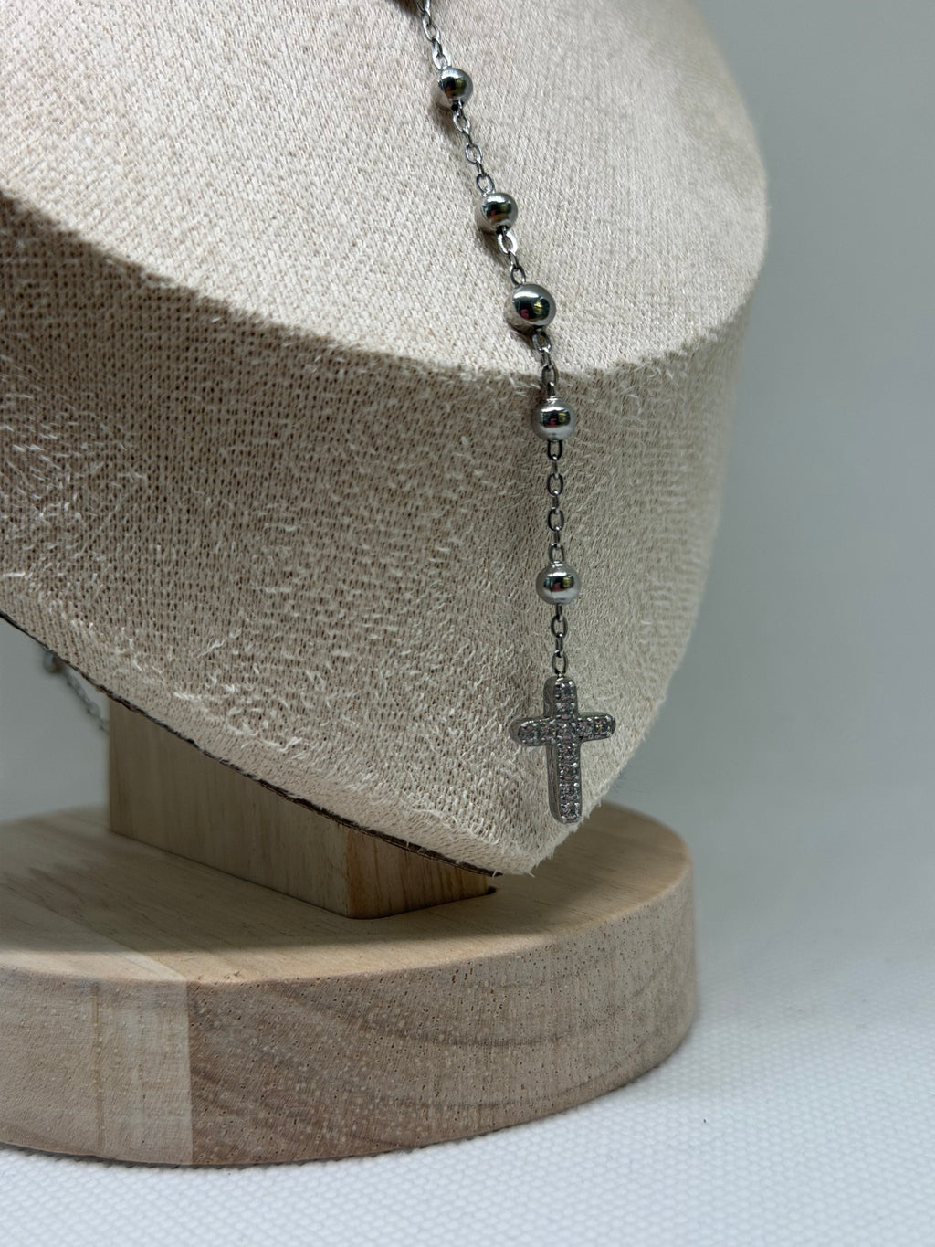 COLLANA ROSARIO LIU JO ACCIAIO