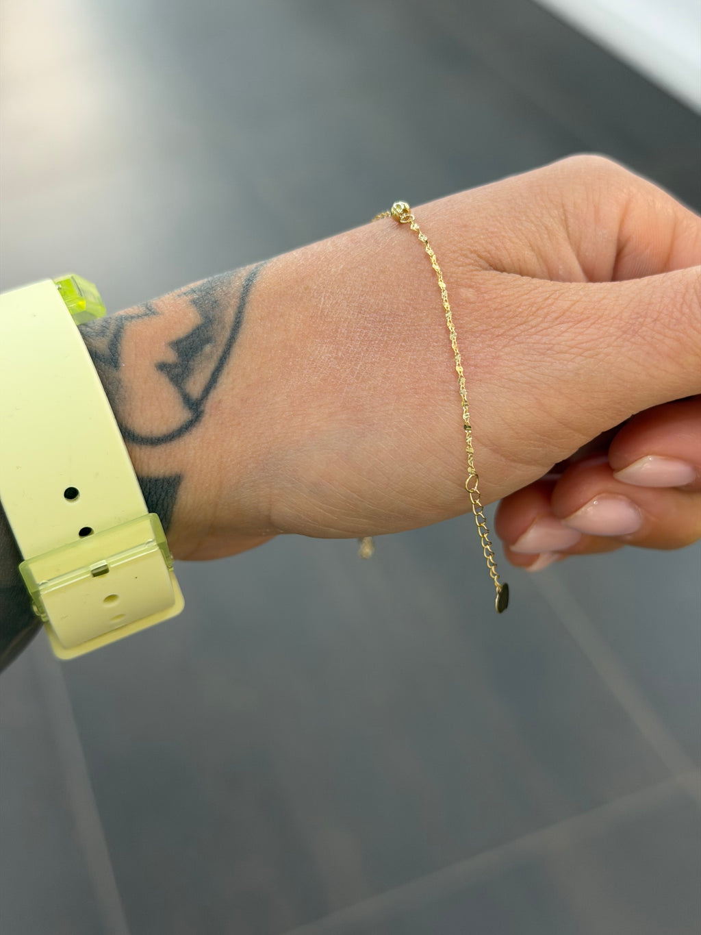 BRACCIALE ORO 18KT CON 3 SFERE
