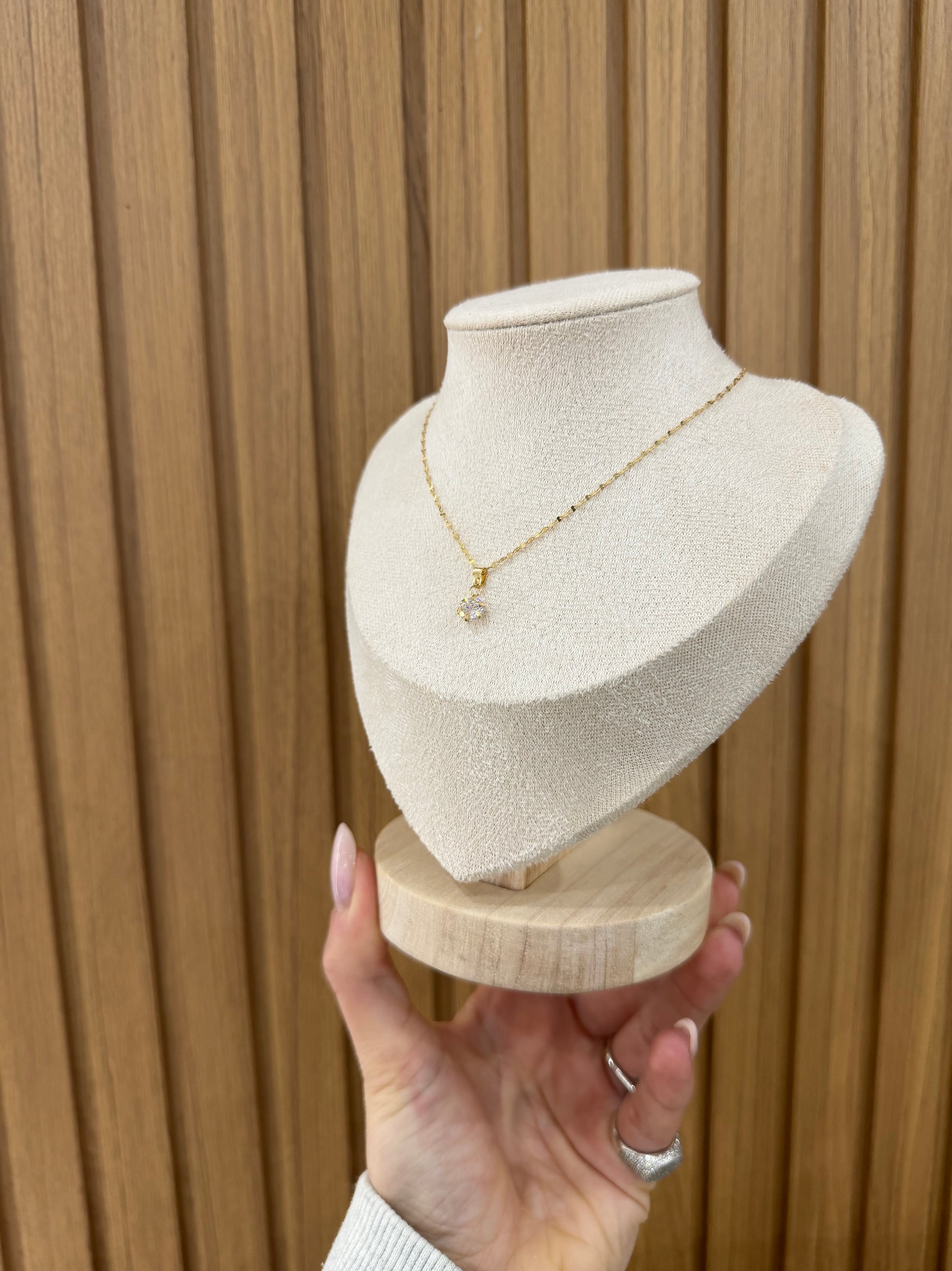 COLLANA PUNTO LUCE ORO 18KT