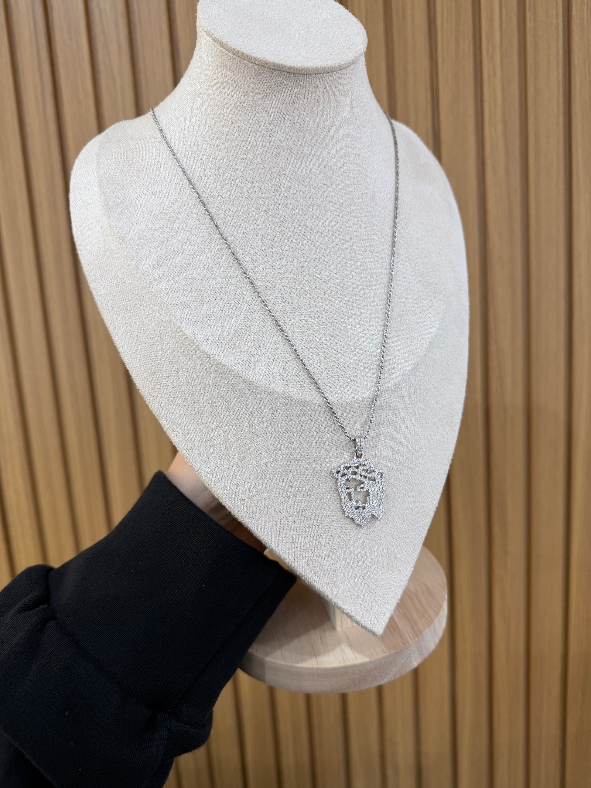 COLLANA JESUS ARGENTO 925