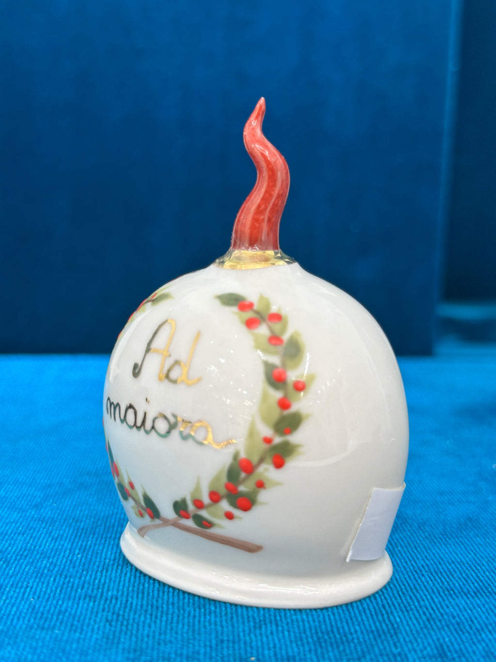 CAMPANELLA AD MAIORA IN CERAMICA DI CAPODIMONTE